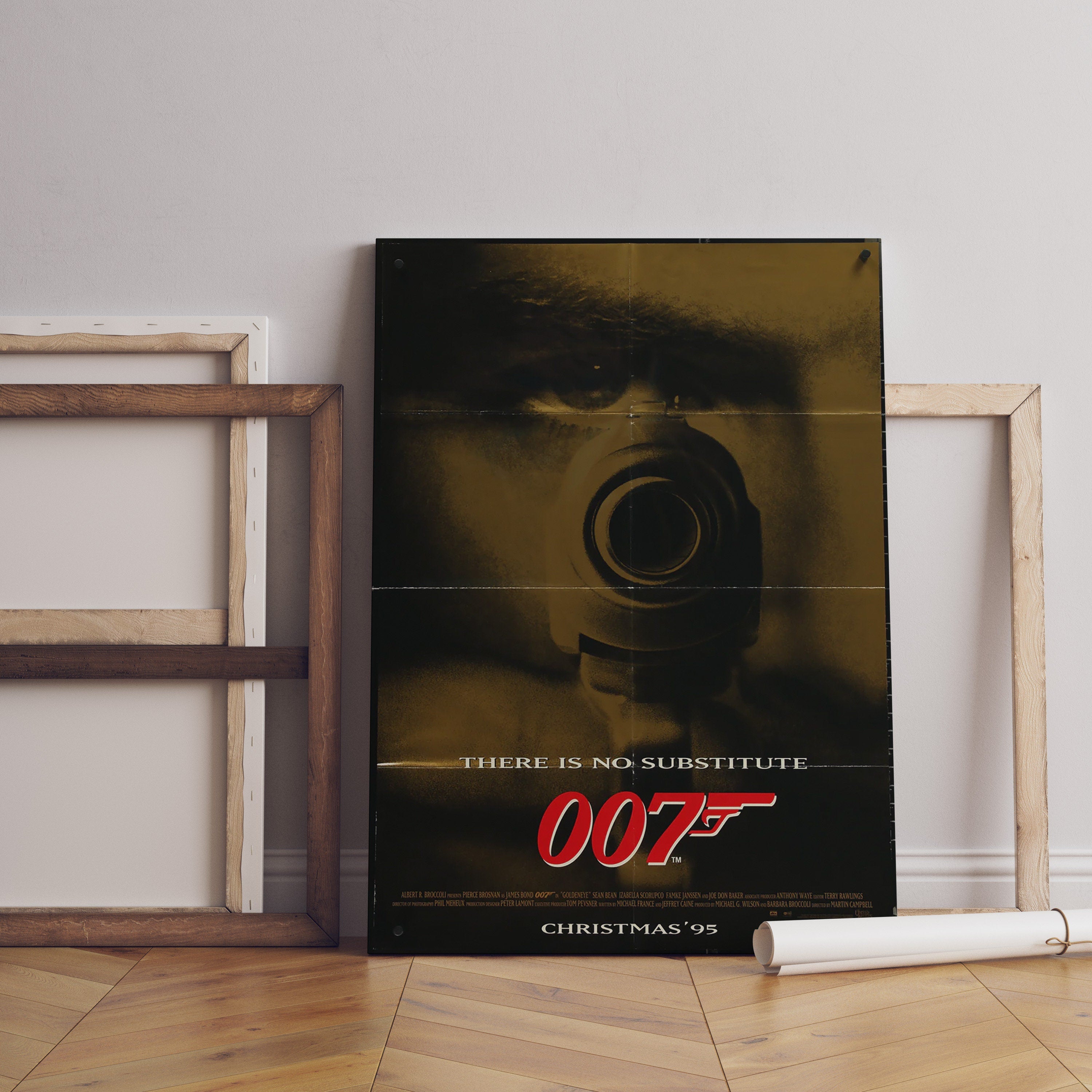 1995 007 James Bond Retro Movie Canvas Poster