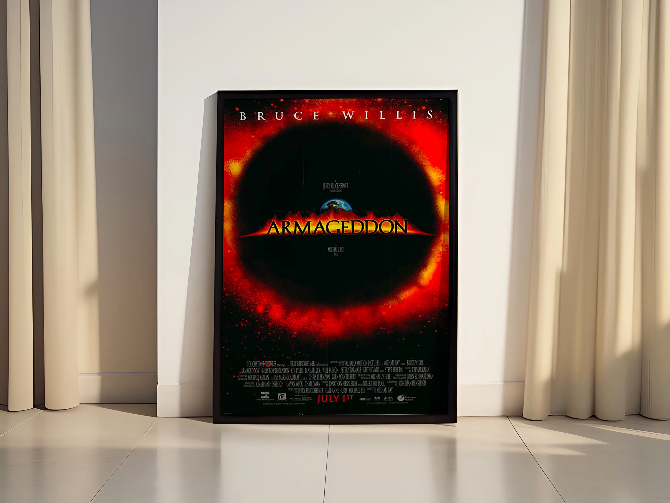 1998 Armageddon Movie Canvas Poster