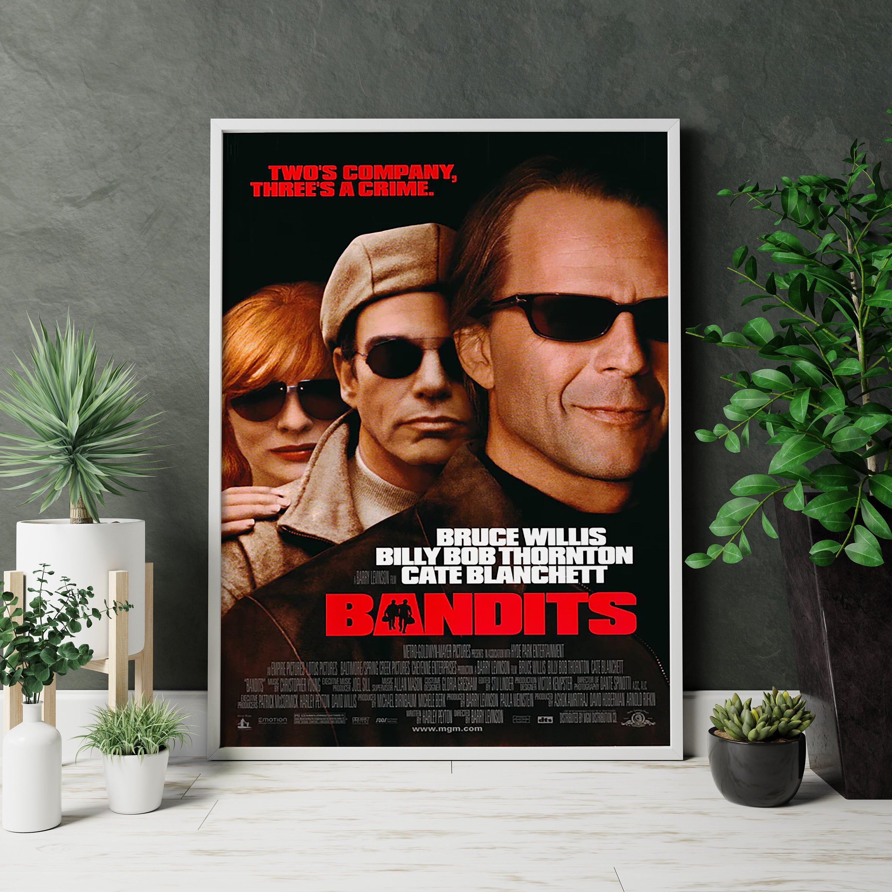 Bandits Retro Movie Canvas Poster