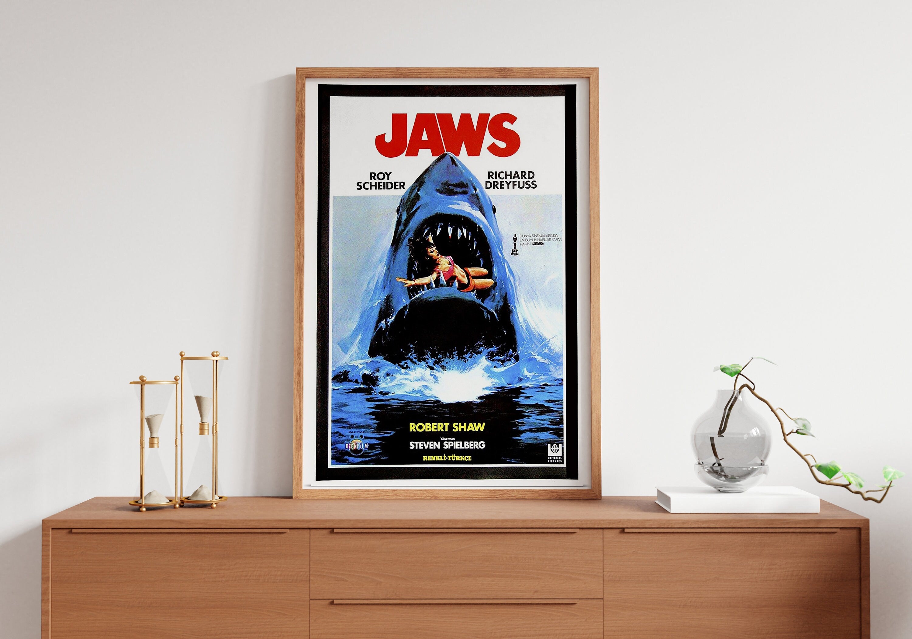 1975 Jaws Movie Canvas Poster