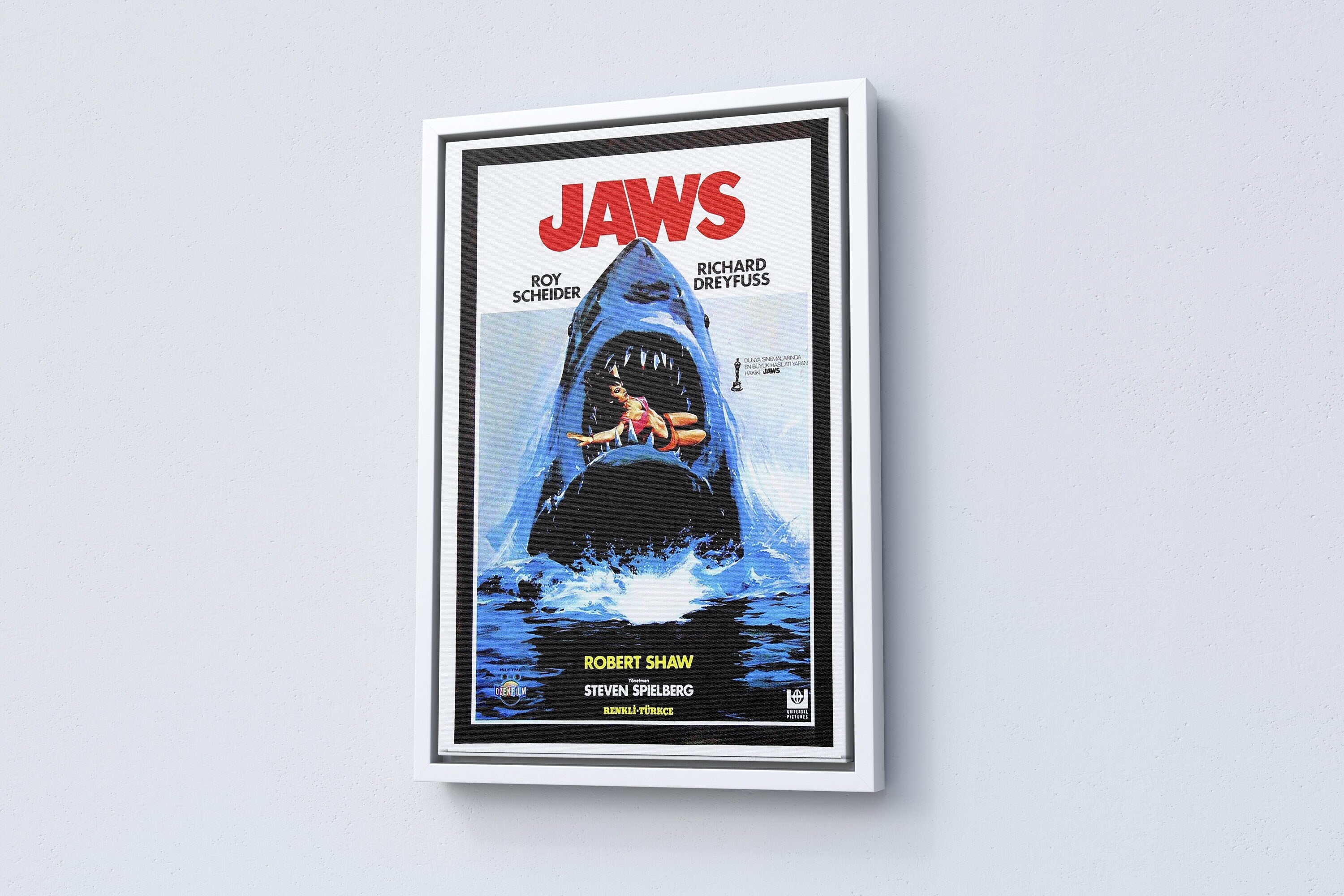 1975 Jaws Movie Canvas Poster