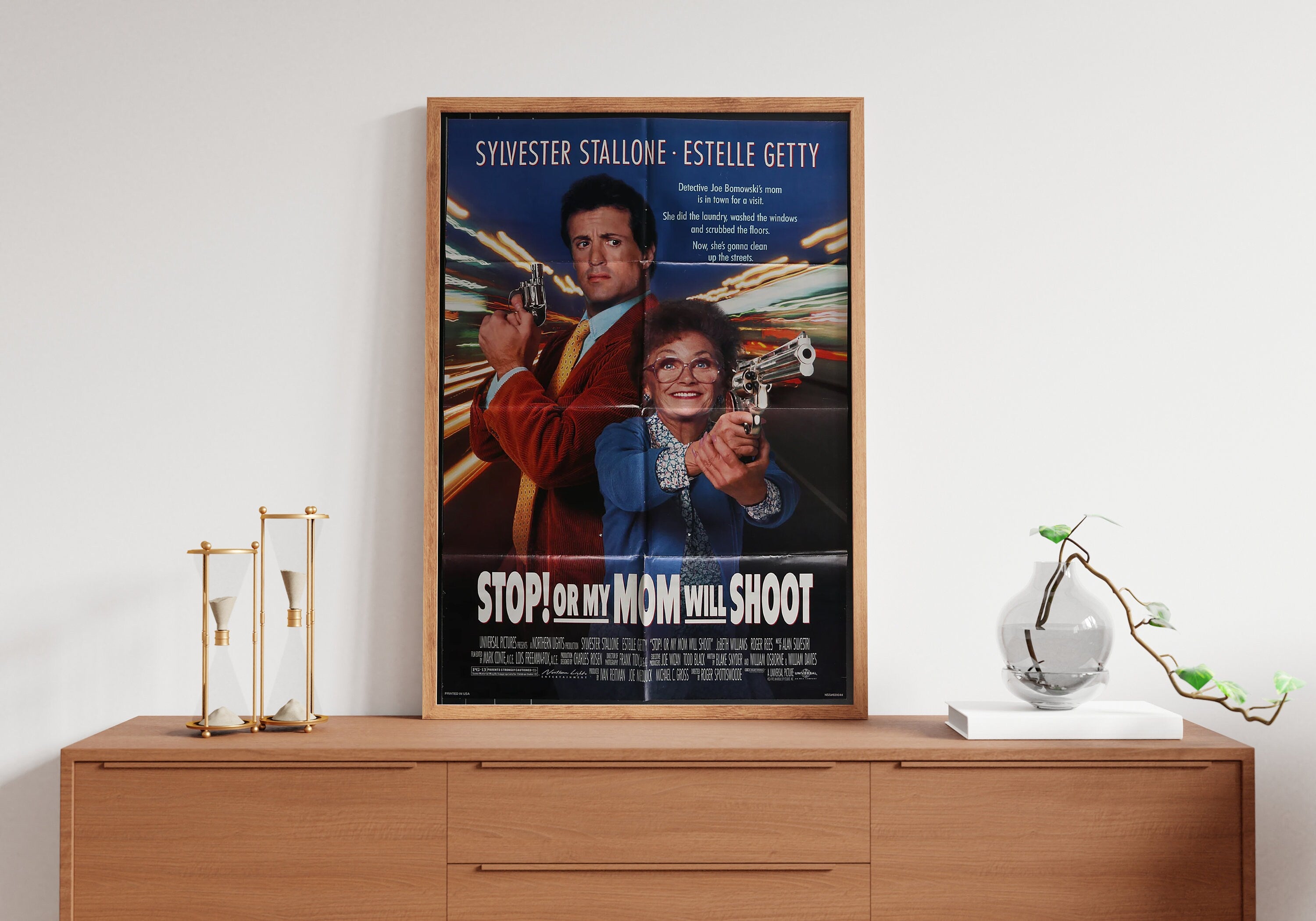 1992 Stop Or My Mom Will Shoot Retro Movie Canvas Poster