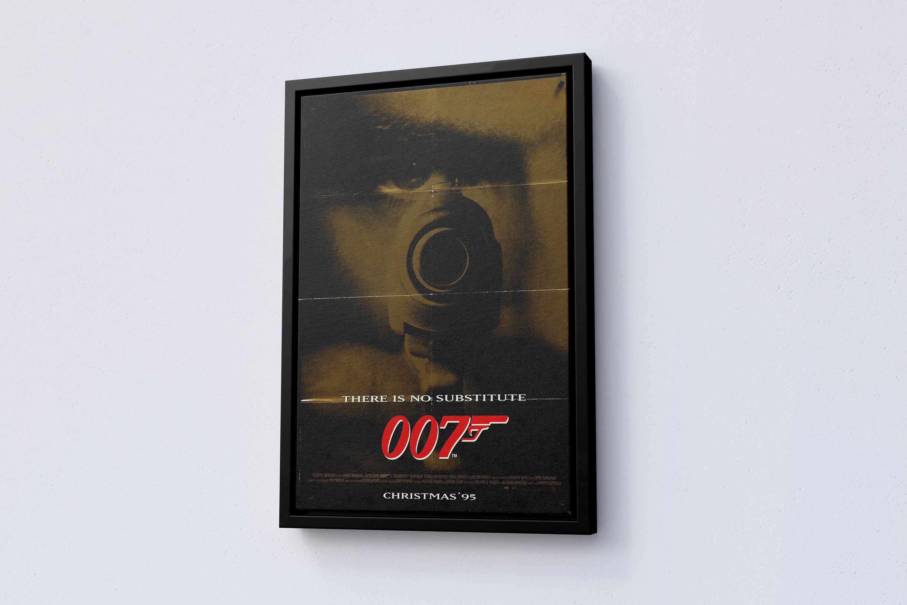 1995 007 James Bond Retro Movie Canvas Poster