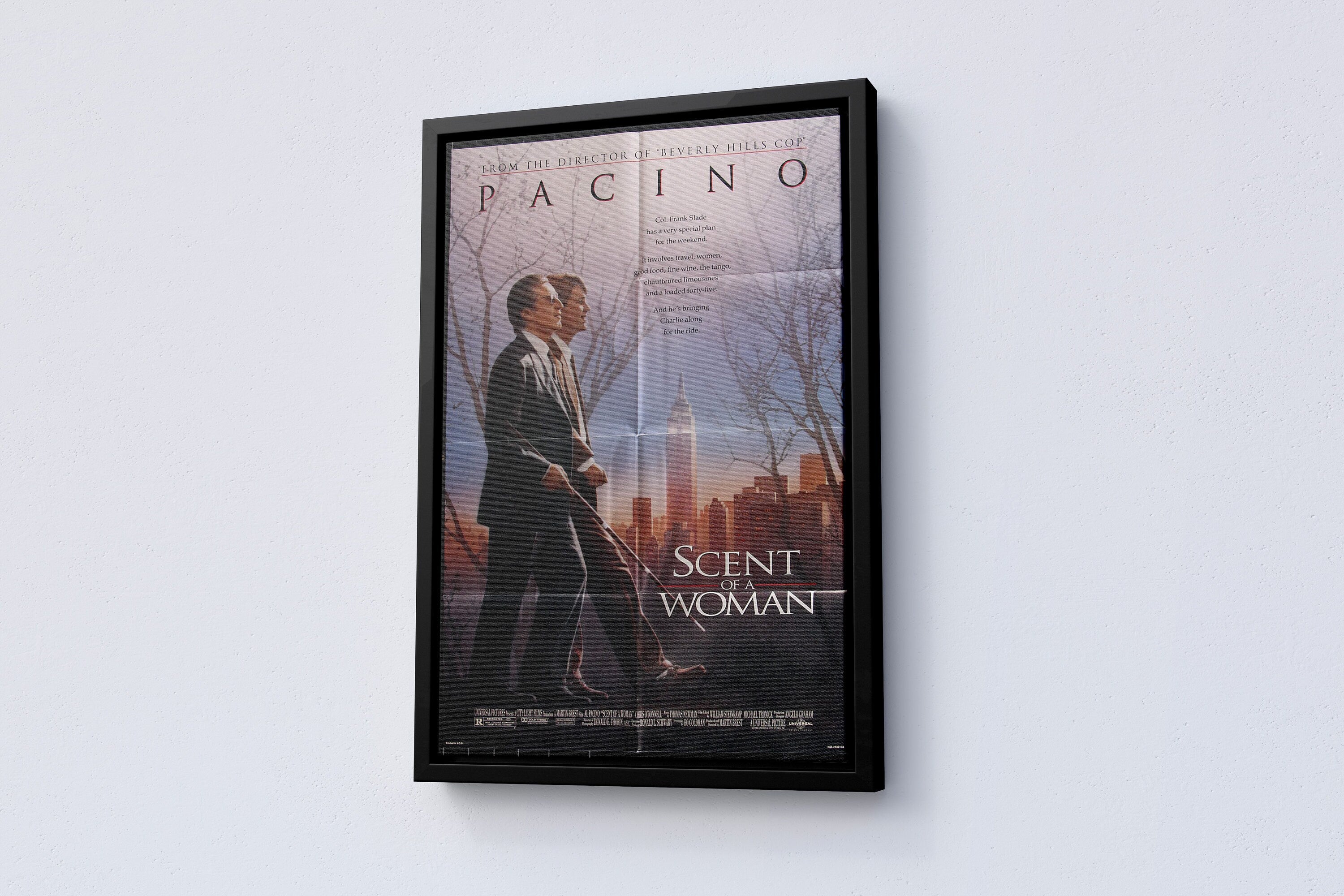 1992 Scent Of A Woman Retro Movie Canvas Poster