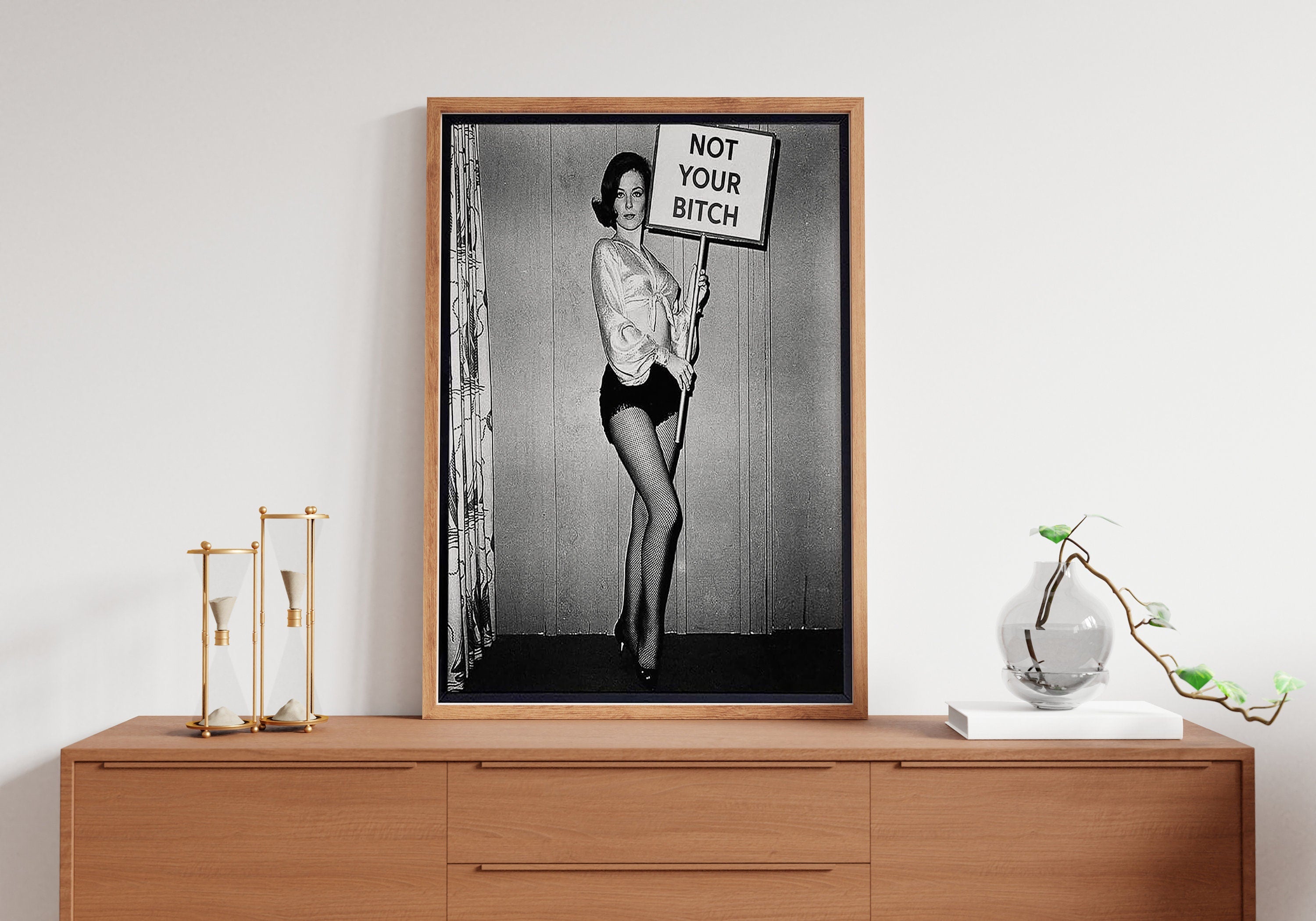 Feminist Women Attitudes Canvas Wall Art