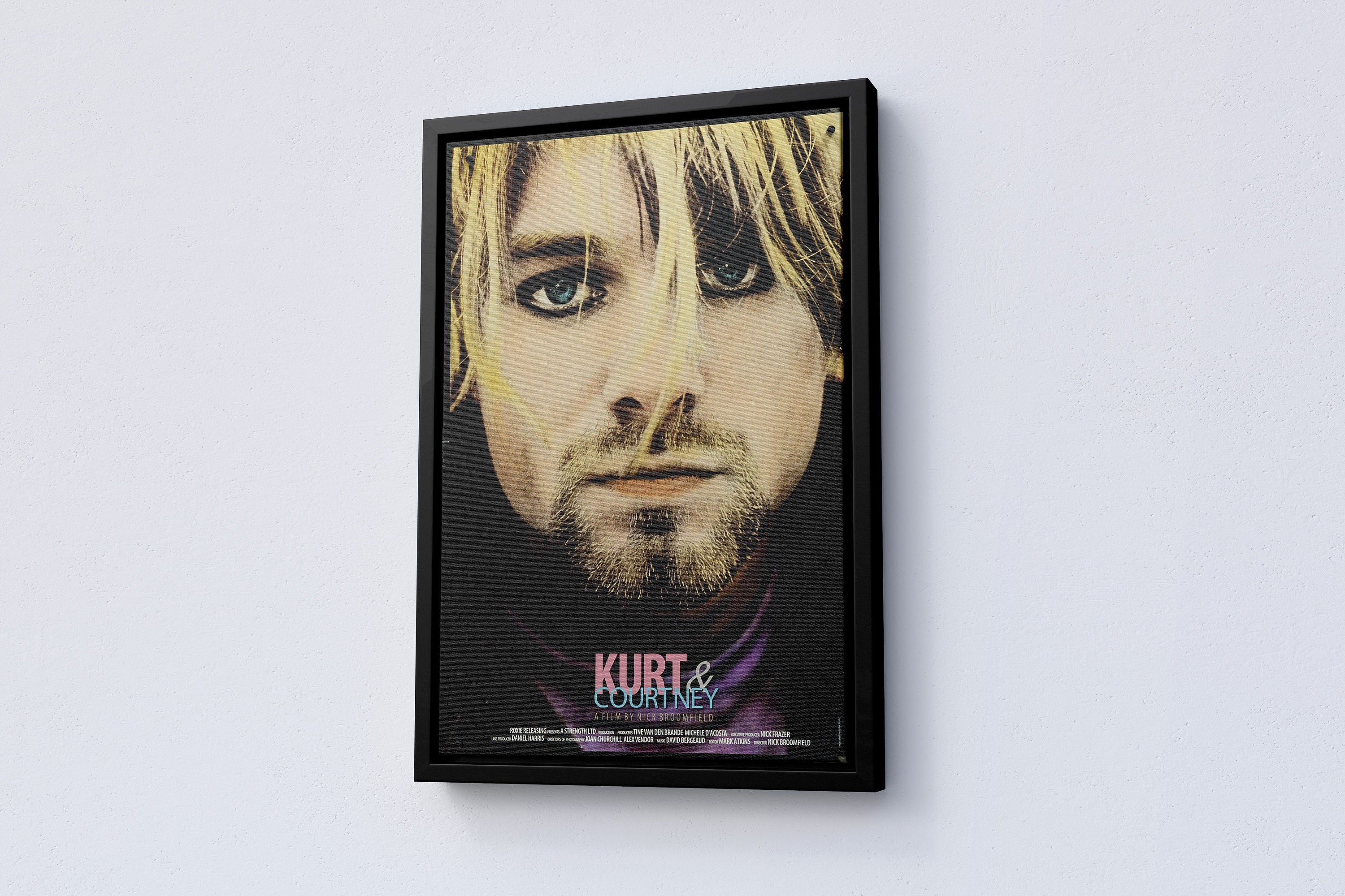 1998 Kurt & Courtney Retro Movie Canvas Poster