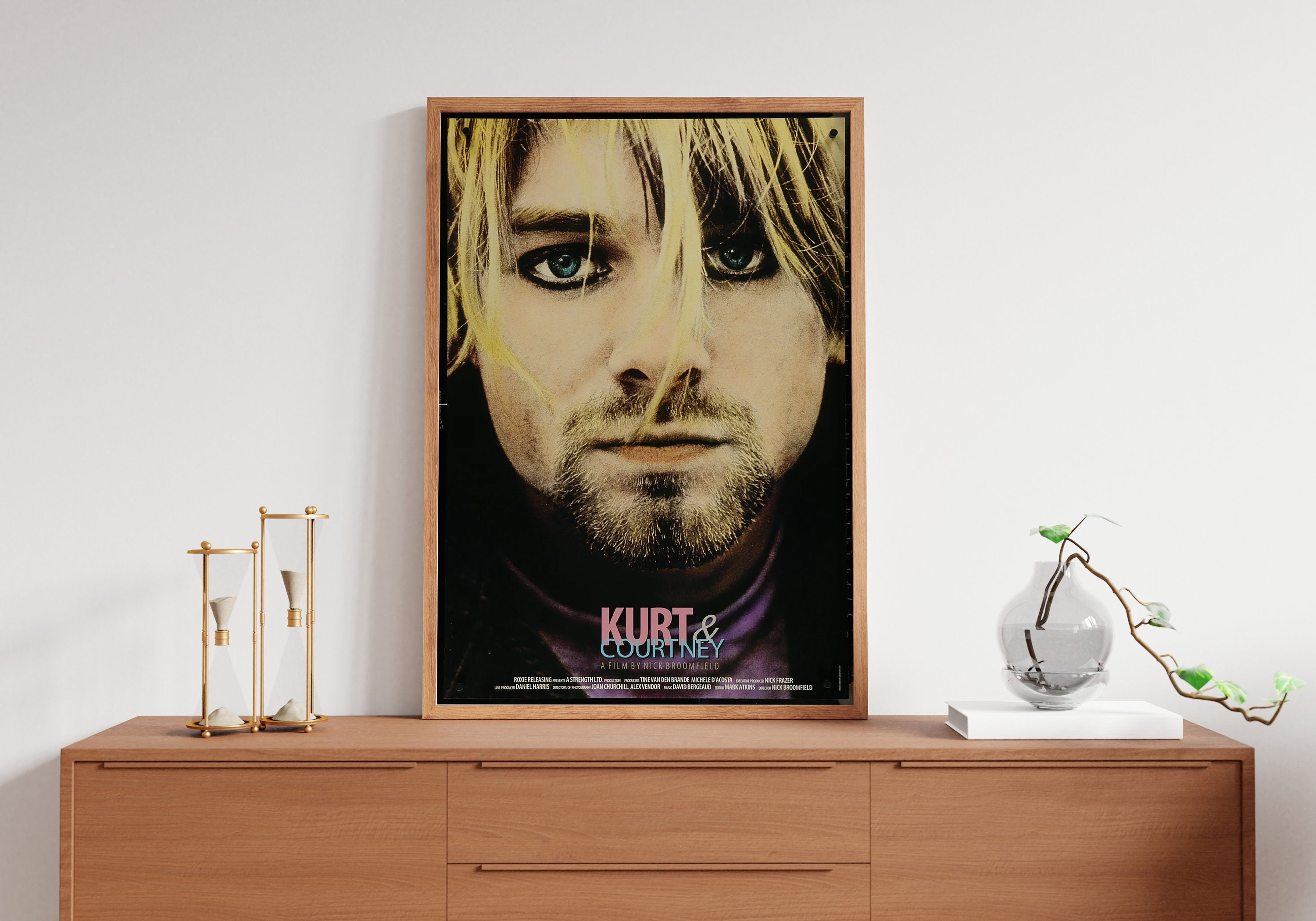 1998 Kurt & Courtney Retro Movie Canvas Poster