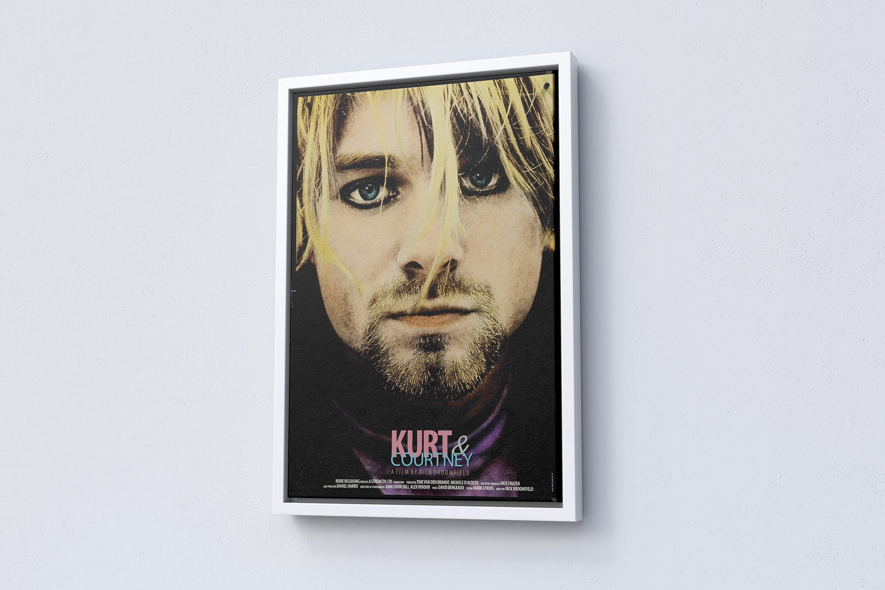 1998 Kurt & Courtney Retro Movie Canvas Poster