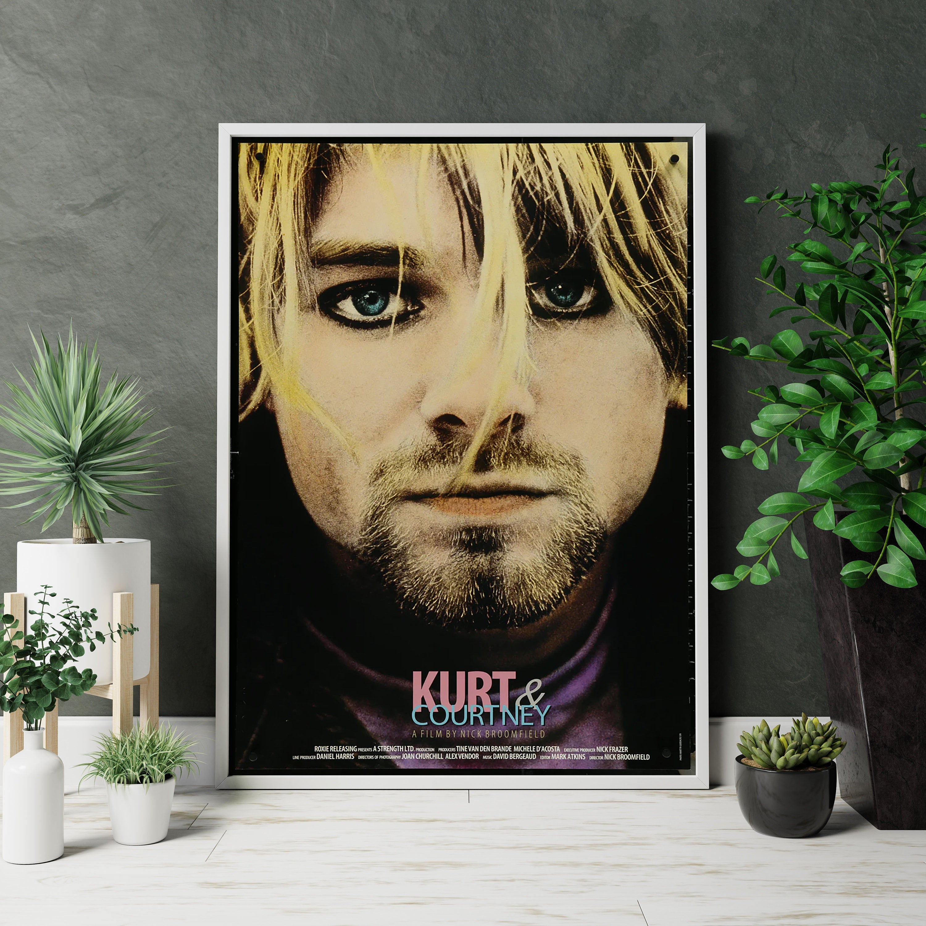 1998 Kurt & Courtney Retro Movie Canvas Poster