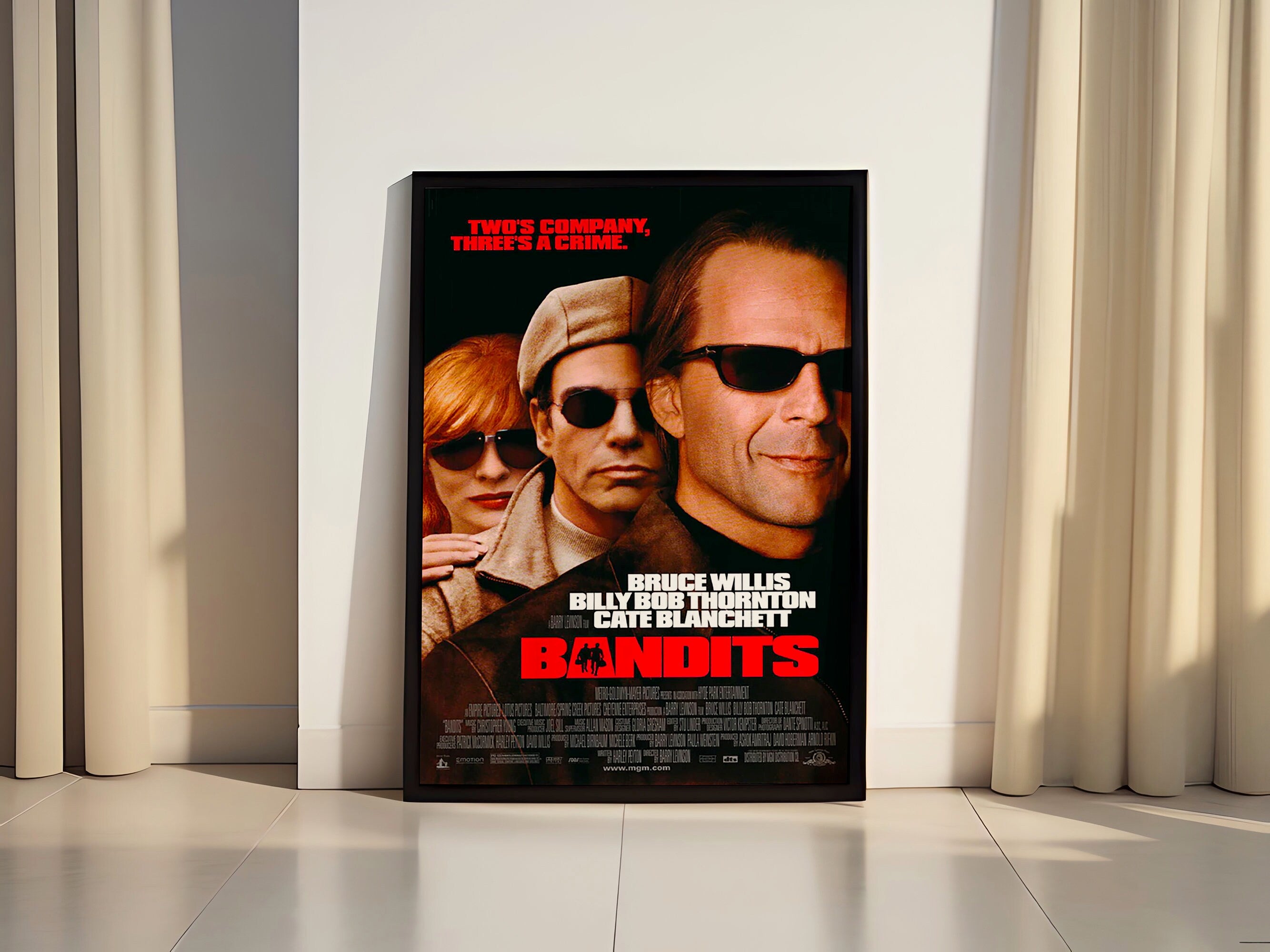 Bandits Retro Movie Canvas Poster