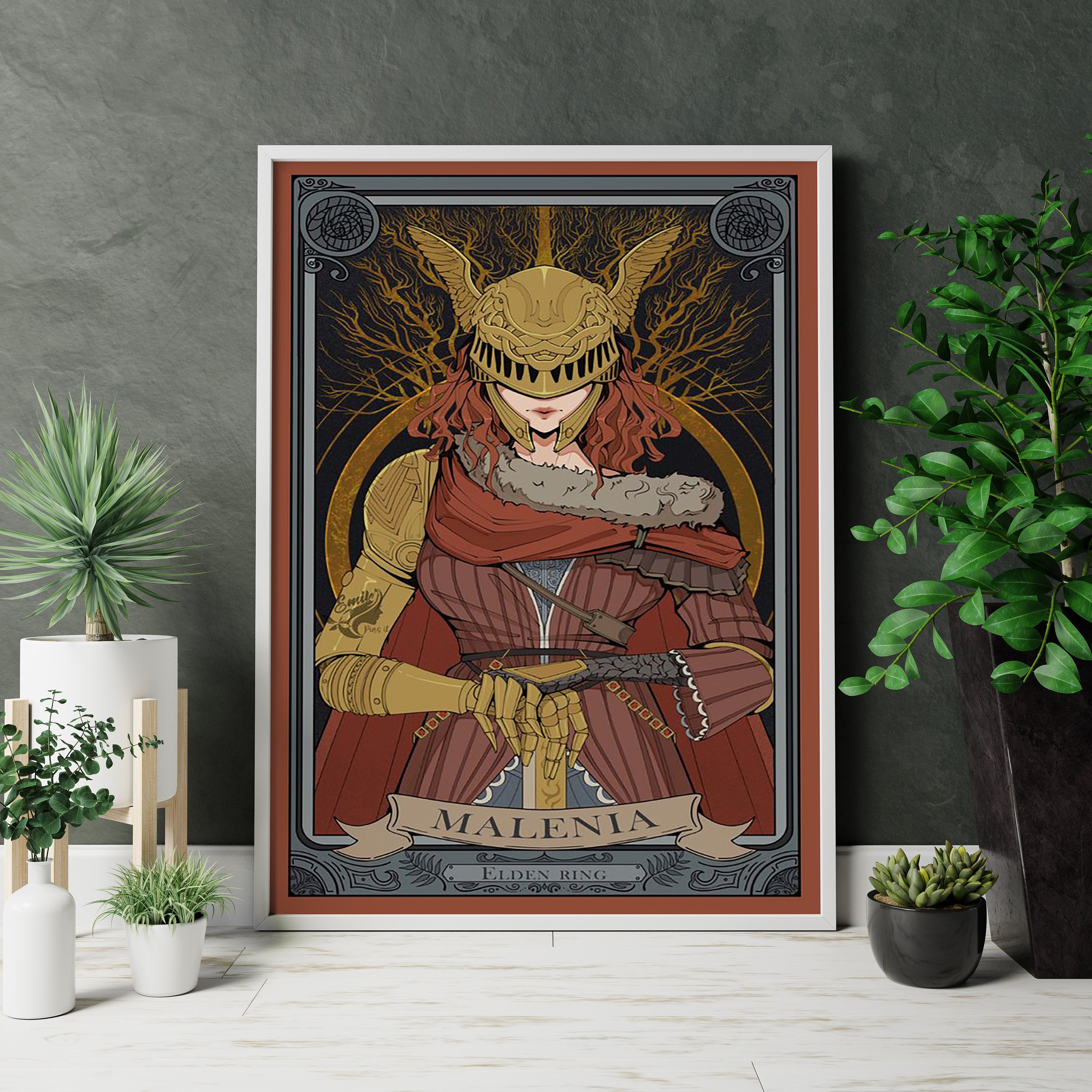 Elden Ring Malenia Canvas Poster