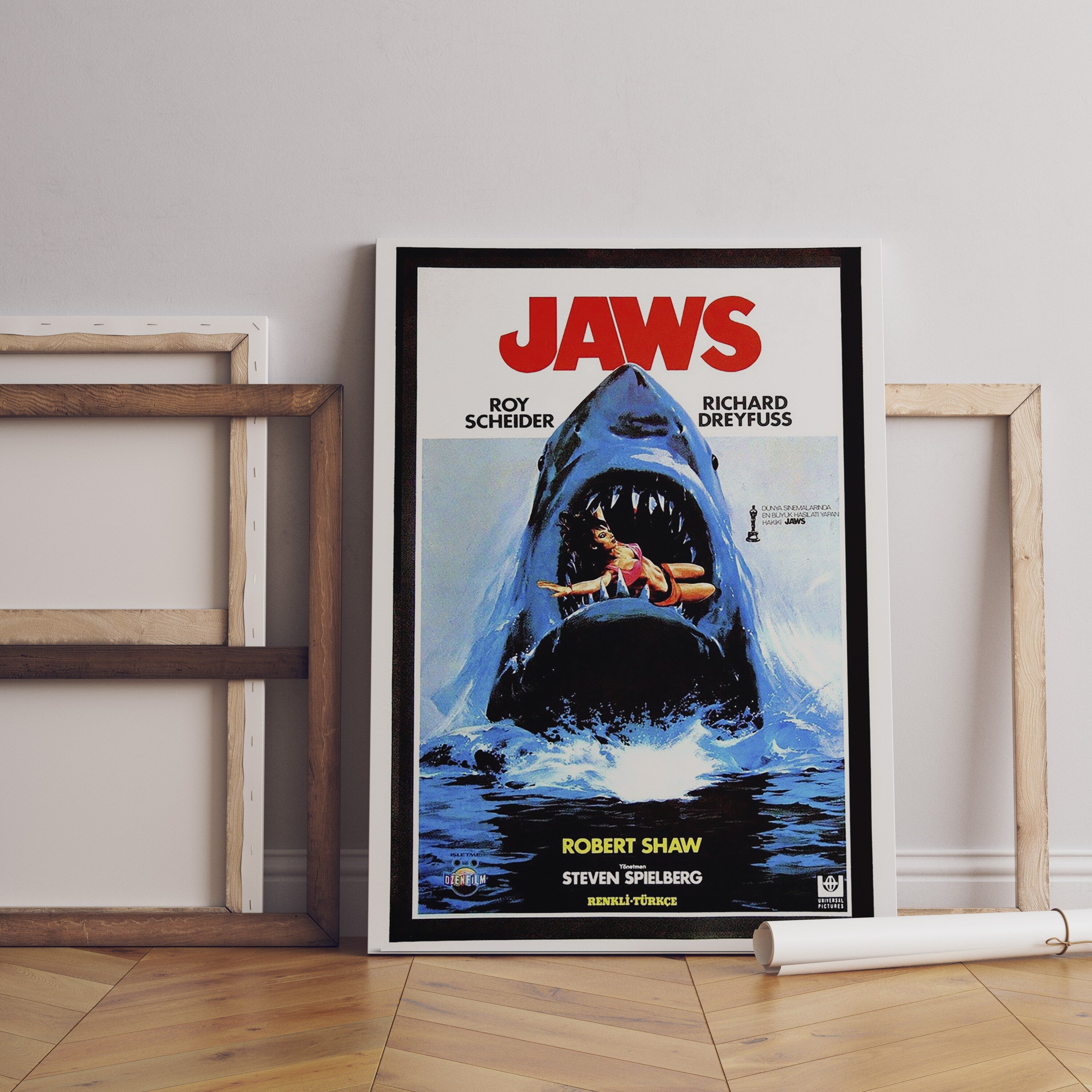 1975 Jaws Movie Canvas Poster