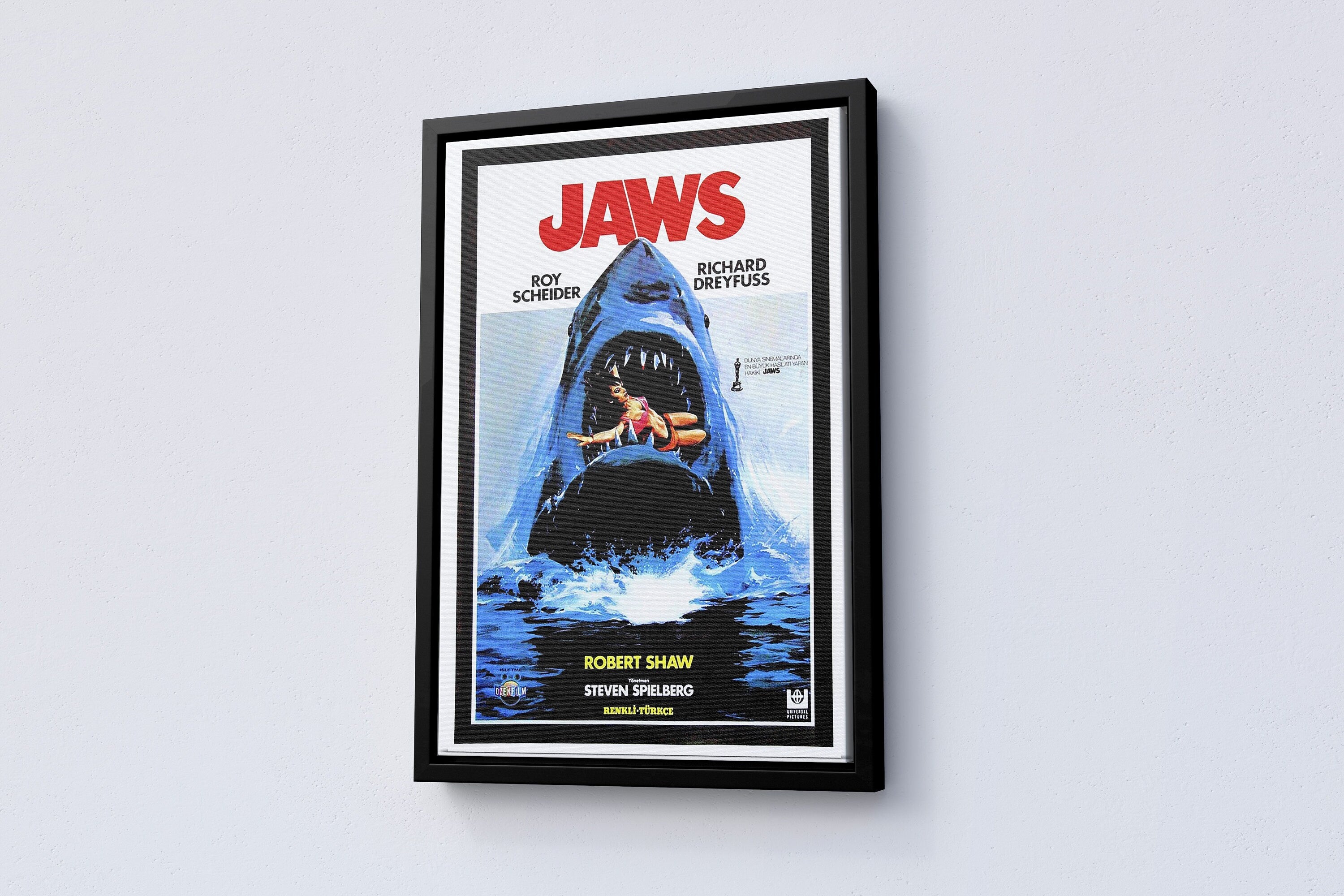 1975 Jaws Movie Canvas Poster