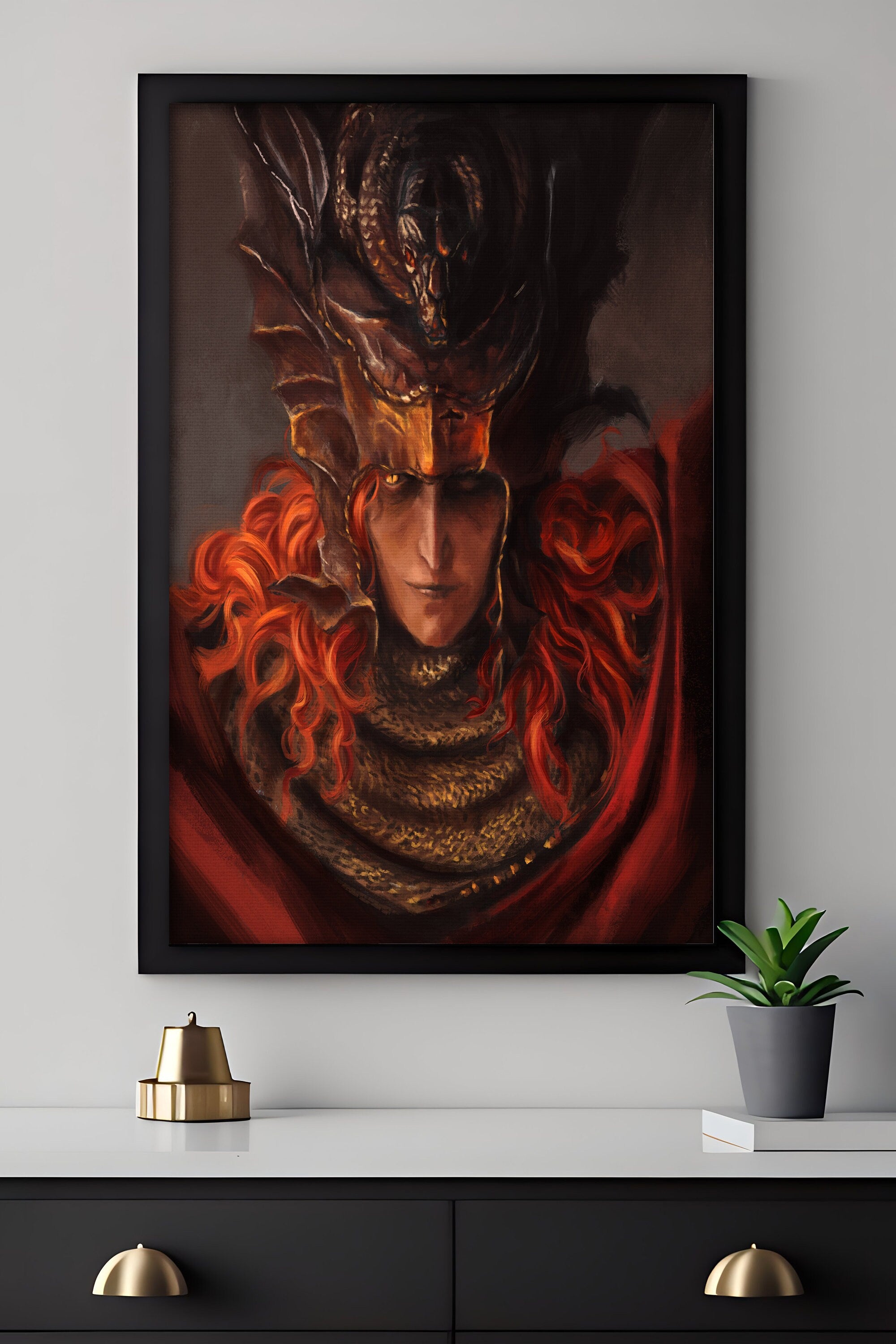 Elden Ring Messmer Canvas Wall Art