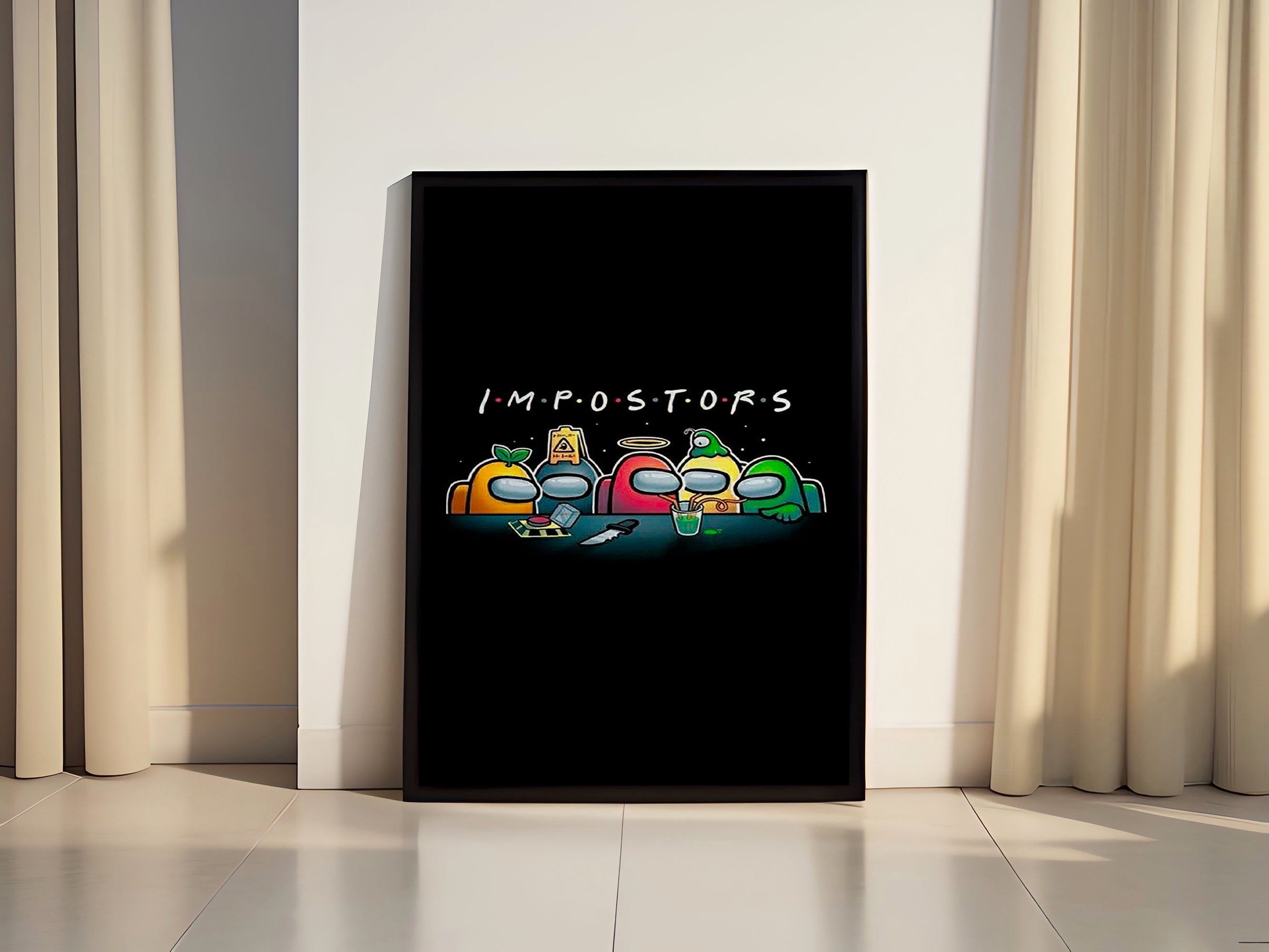 Among Us Gaming Canvas Poster