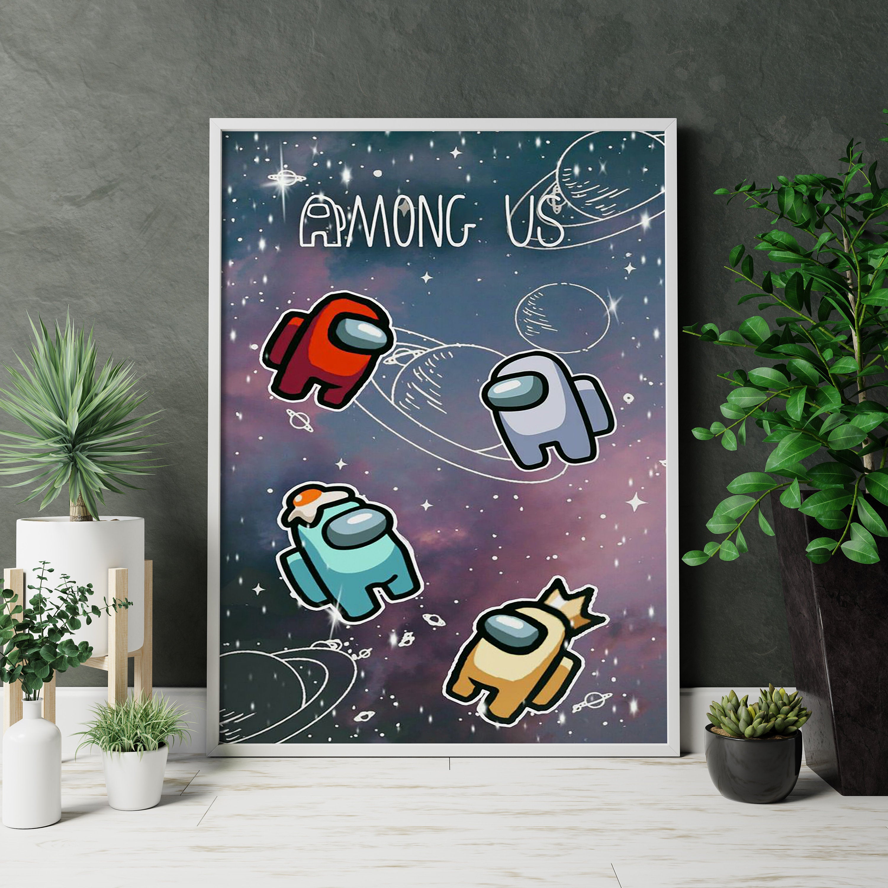 Among Us Gaming Canvas Poster