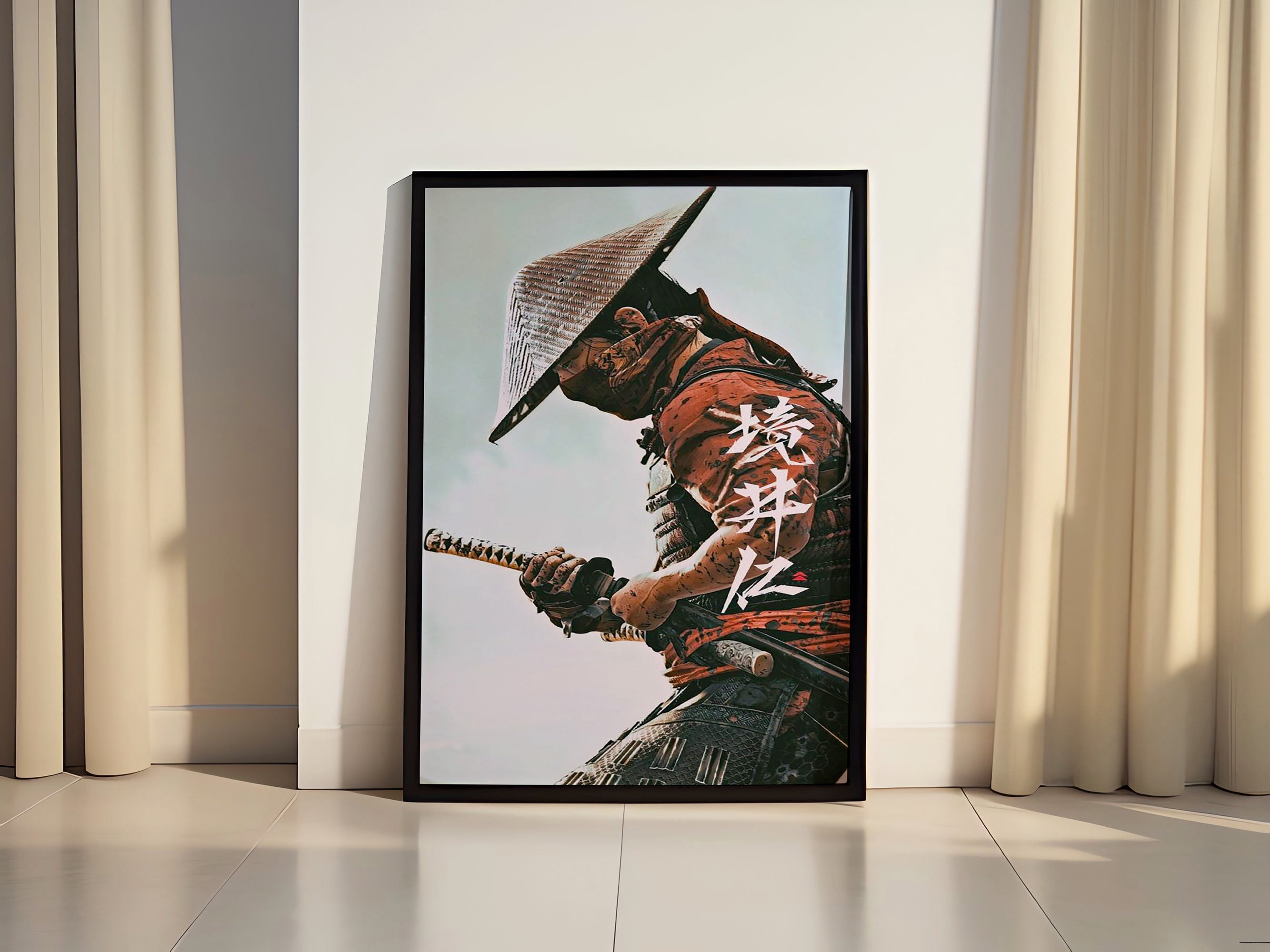 Ghost Of Tsushima Game Canvas Art