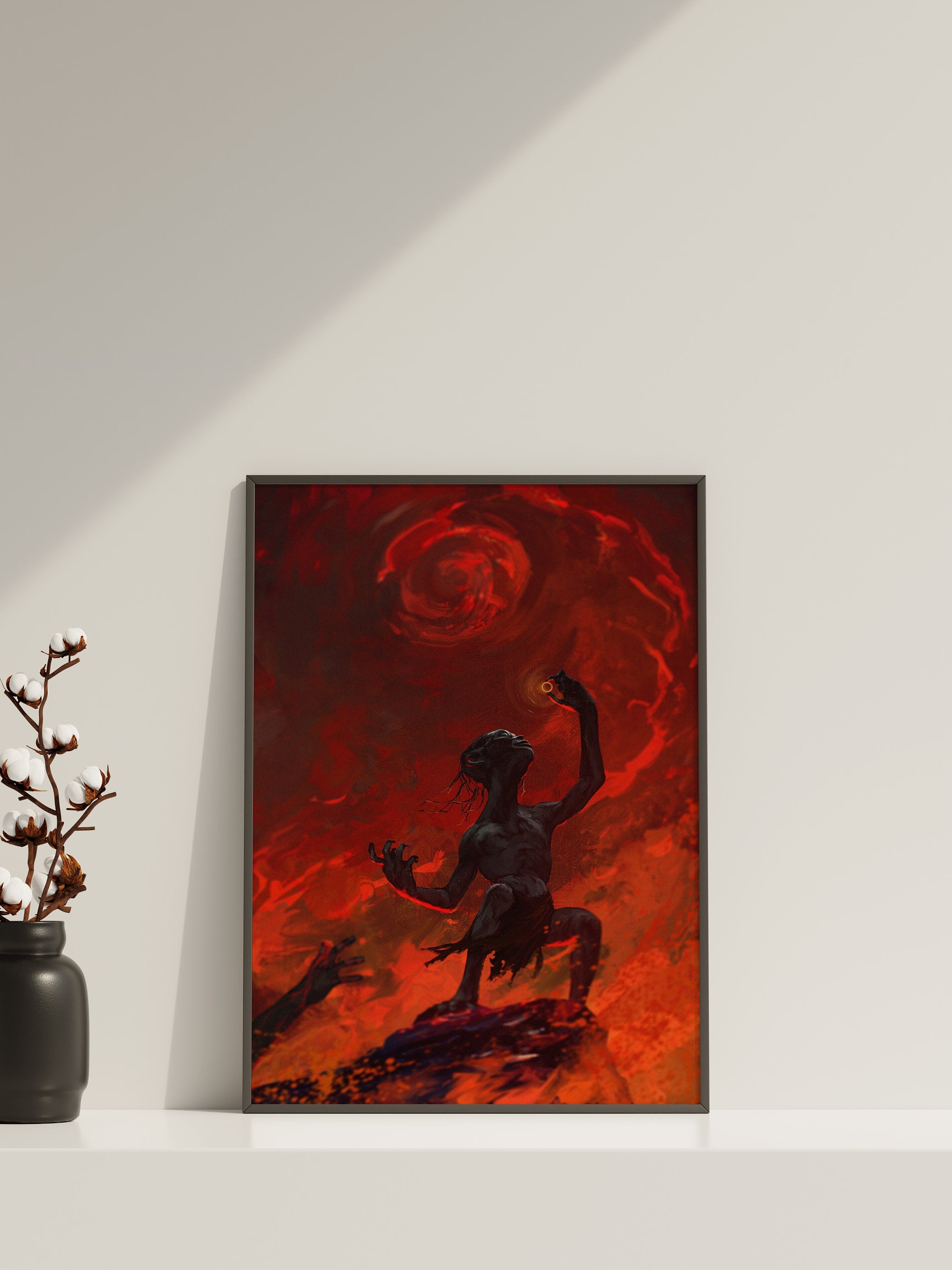 Evil Gollum Canvas Wall Art