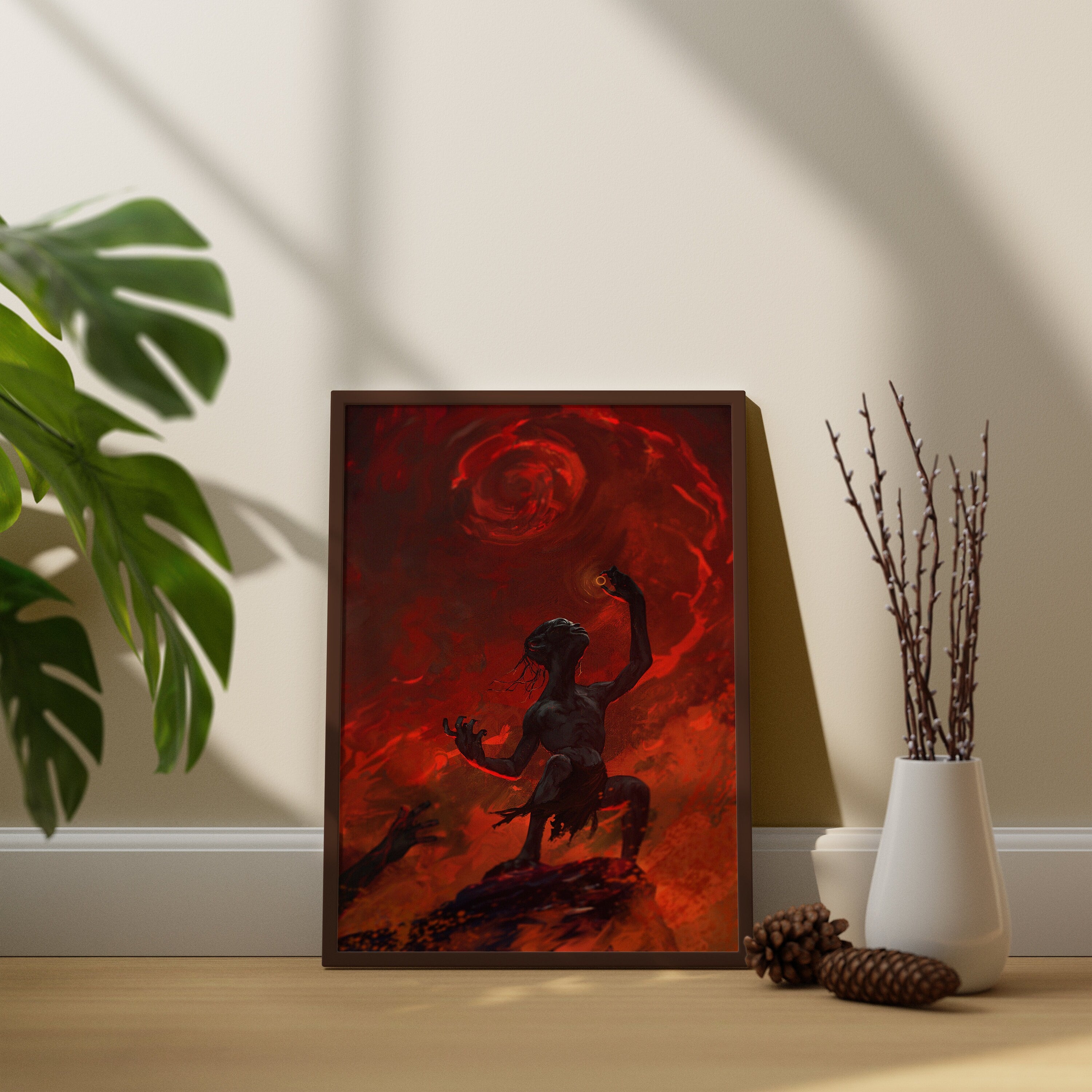 Evil Gollum Canvas Wall Art