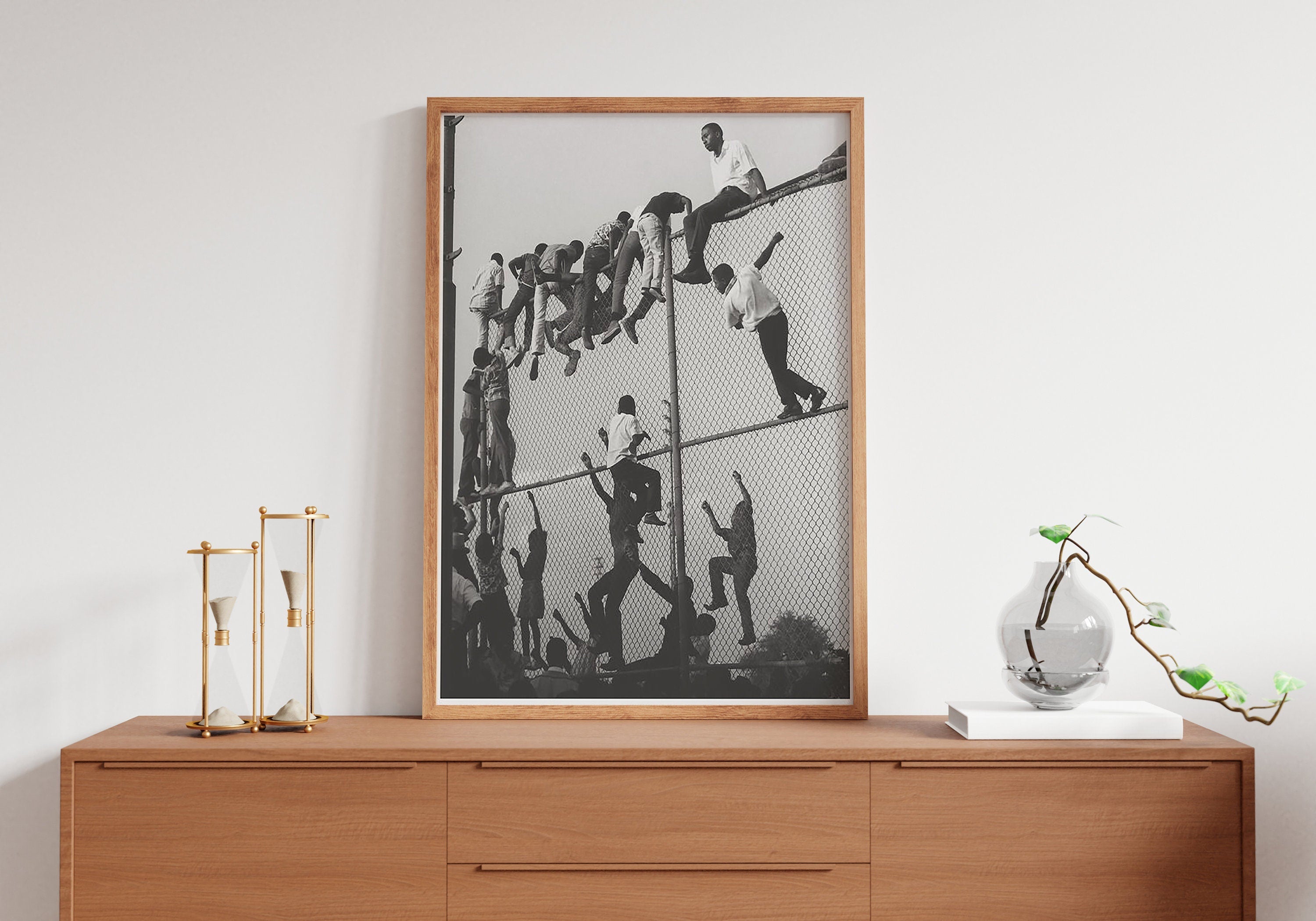 African  ChildrenI Vintage Photography Canvas Poster