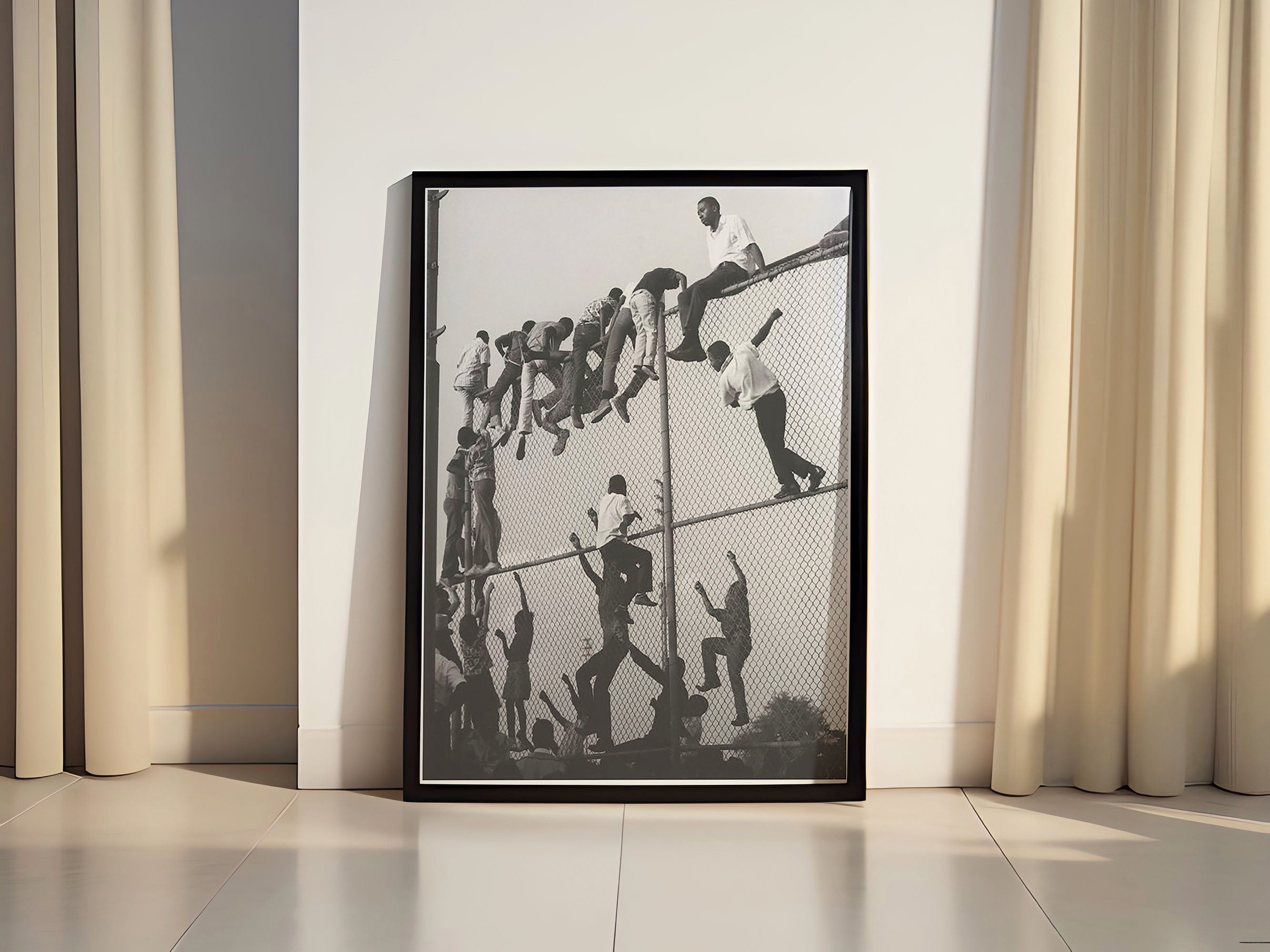 African  ChildrenI Vintage Photography Canvas Poster