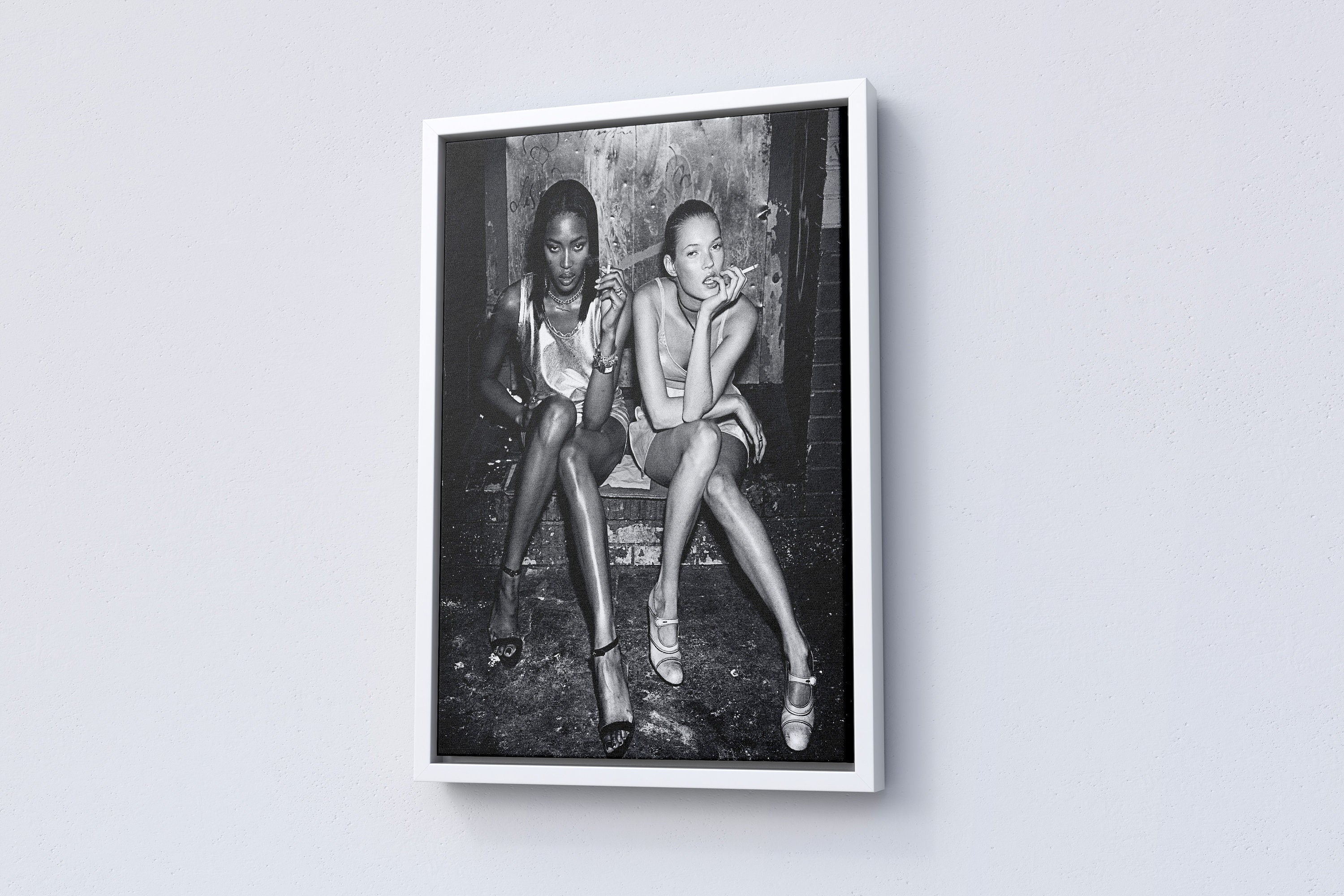 Naomi Campbell and Kate Moss Canvas Poster