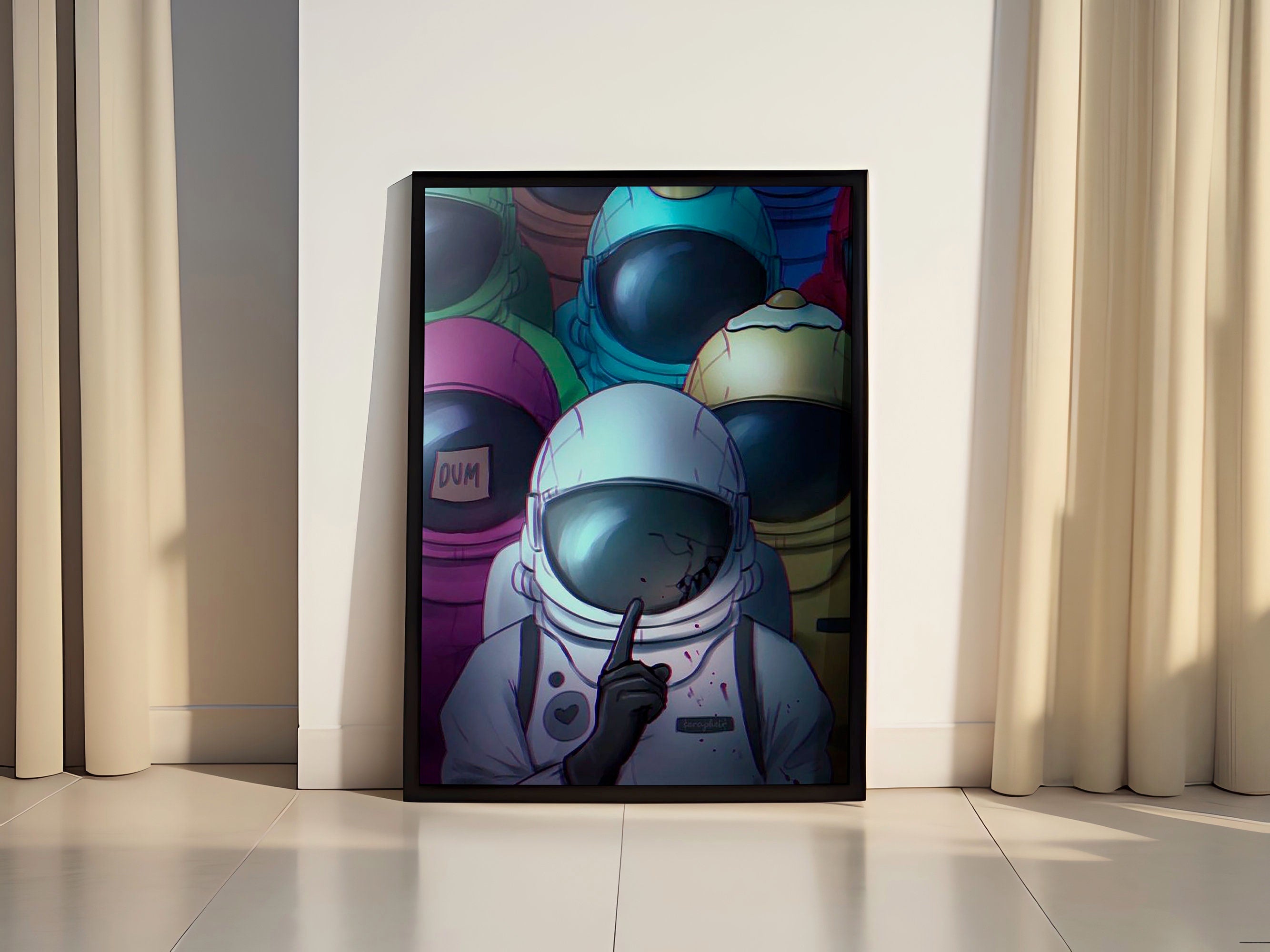 Among Us Gaming Canvas Poster