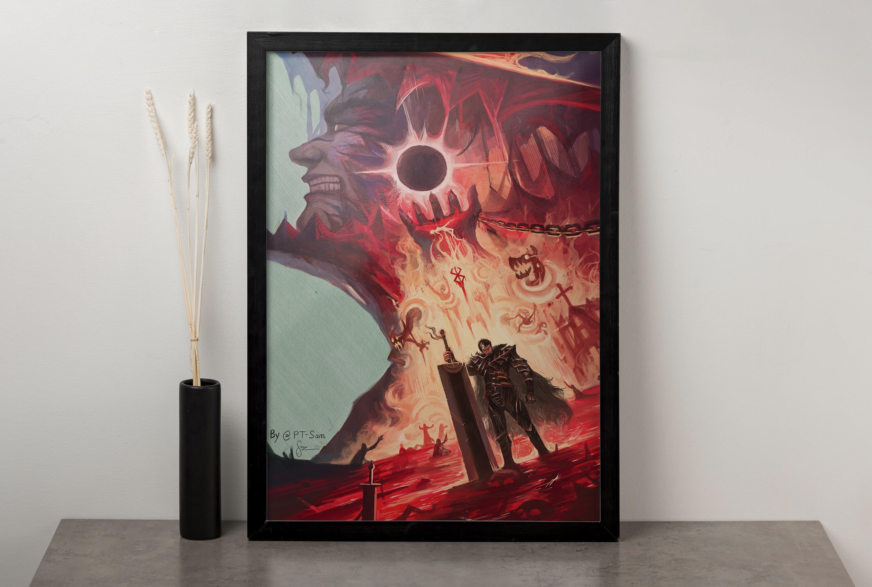 Berserk Guts Canvas Wall Art