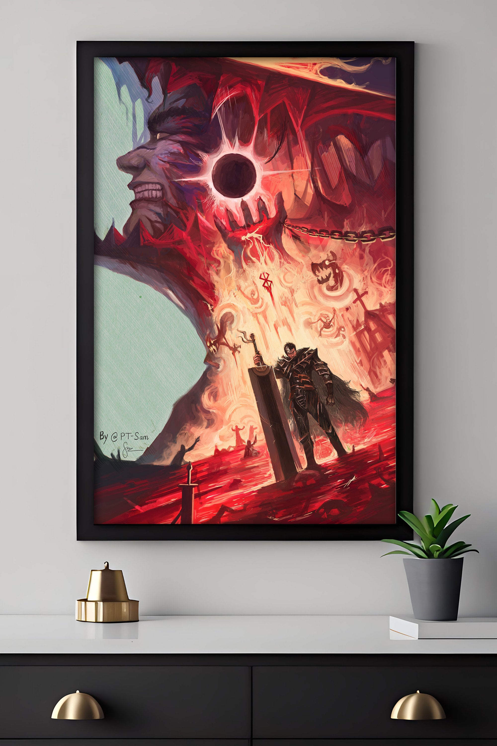 Berserk Guts Canvas Wall Art