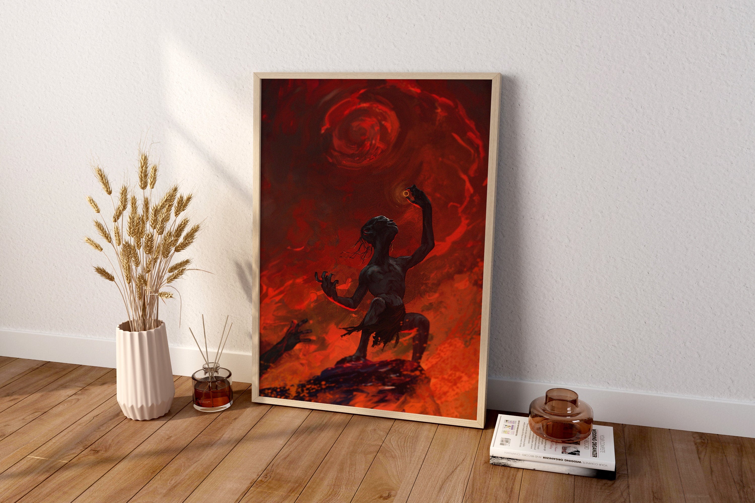 Evil Gollum Canvas Wall Art