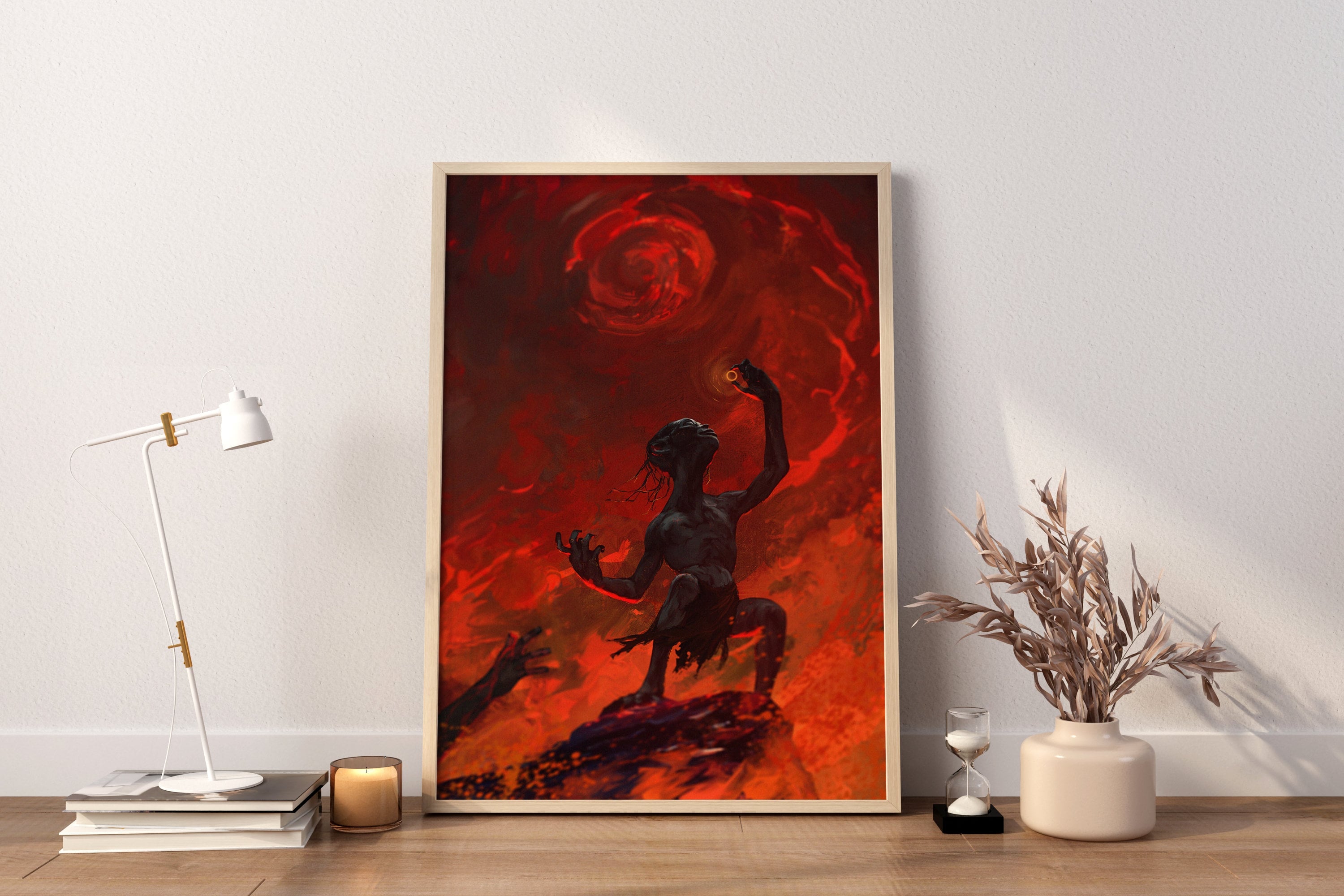 Evil Gollum Canvas Wall Art