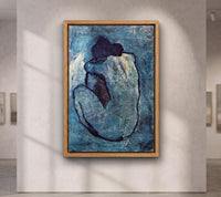 Picasso Blue Nude Canvas Wall Art,Framed Wall Decor