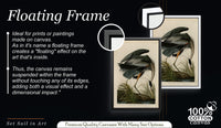 Audubon Blue Heron Canvas Art, Vintage Botanical Bird Print