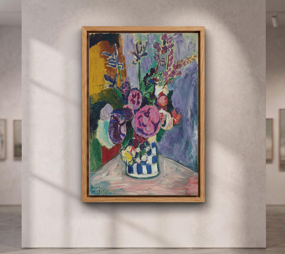 Henri Matisse Peonies 1907, Canvas Wall Art, Fauvism Colorful Floral Stretched Canvas