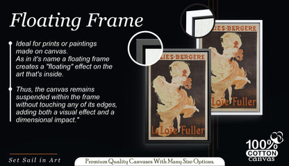Jules Chéret La Loïe Fuller Folies Bergère Poster, Art Nouveau
