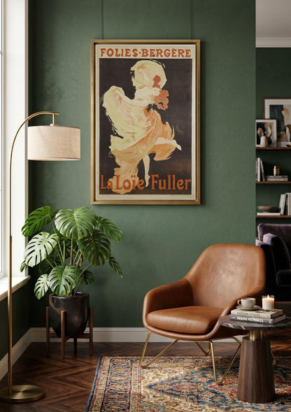 Jules Chéret La Loïe Fuller Folies Bergère Poster, Art Nouveau