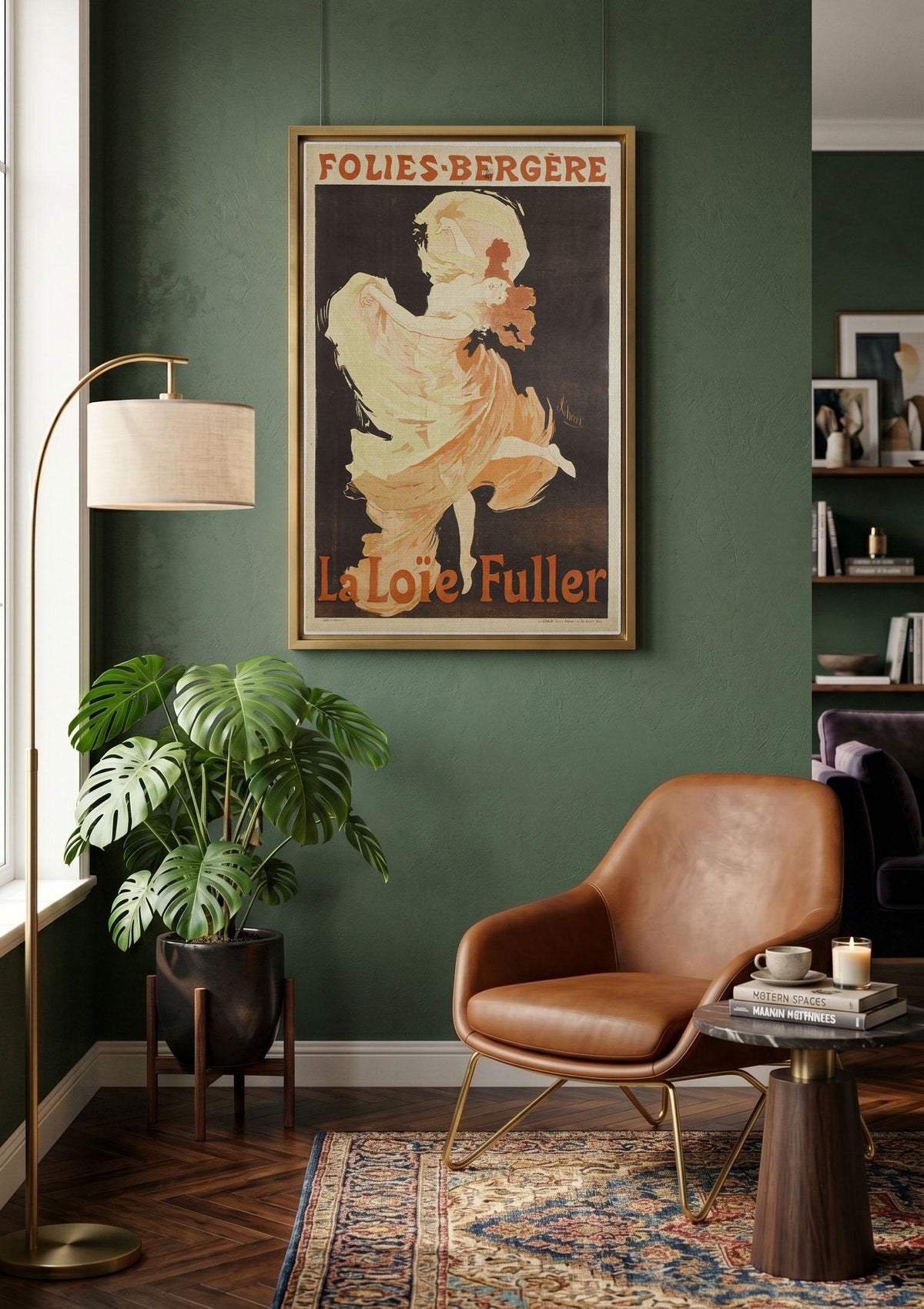 Jules Chéret La Loïe Fuller Folies Bergère Poster, Art Nouveau