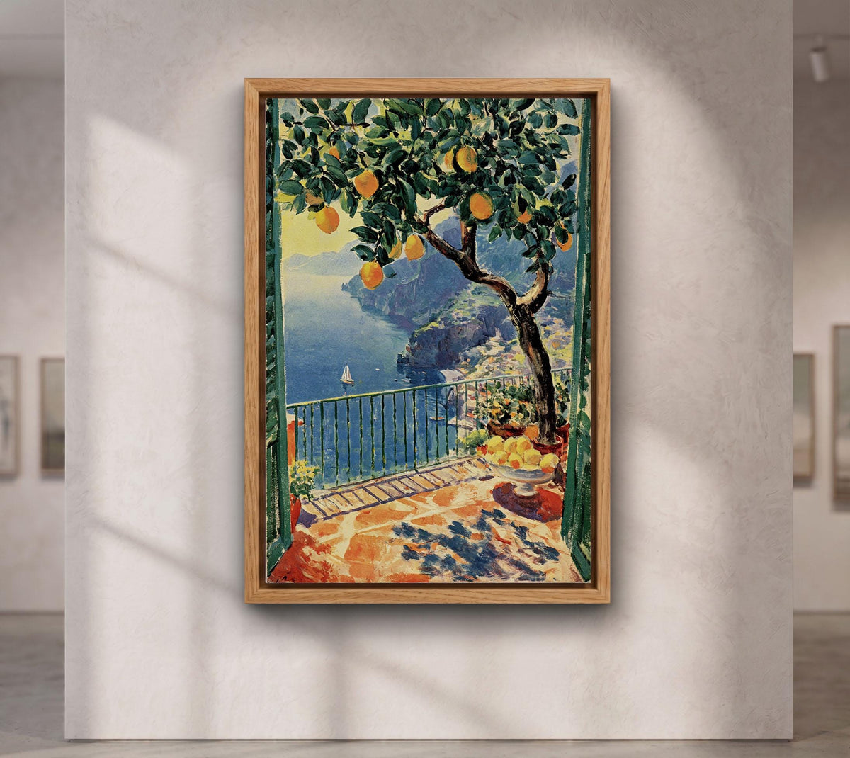 Henri Matisse Open Window , Amalfi Coast Lemon Tree Canvas Art, Vibrant Mediterranean Print