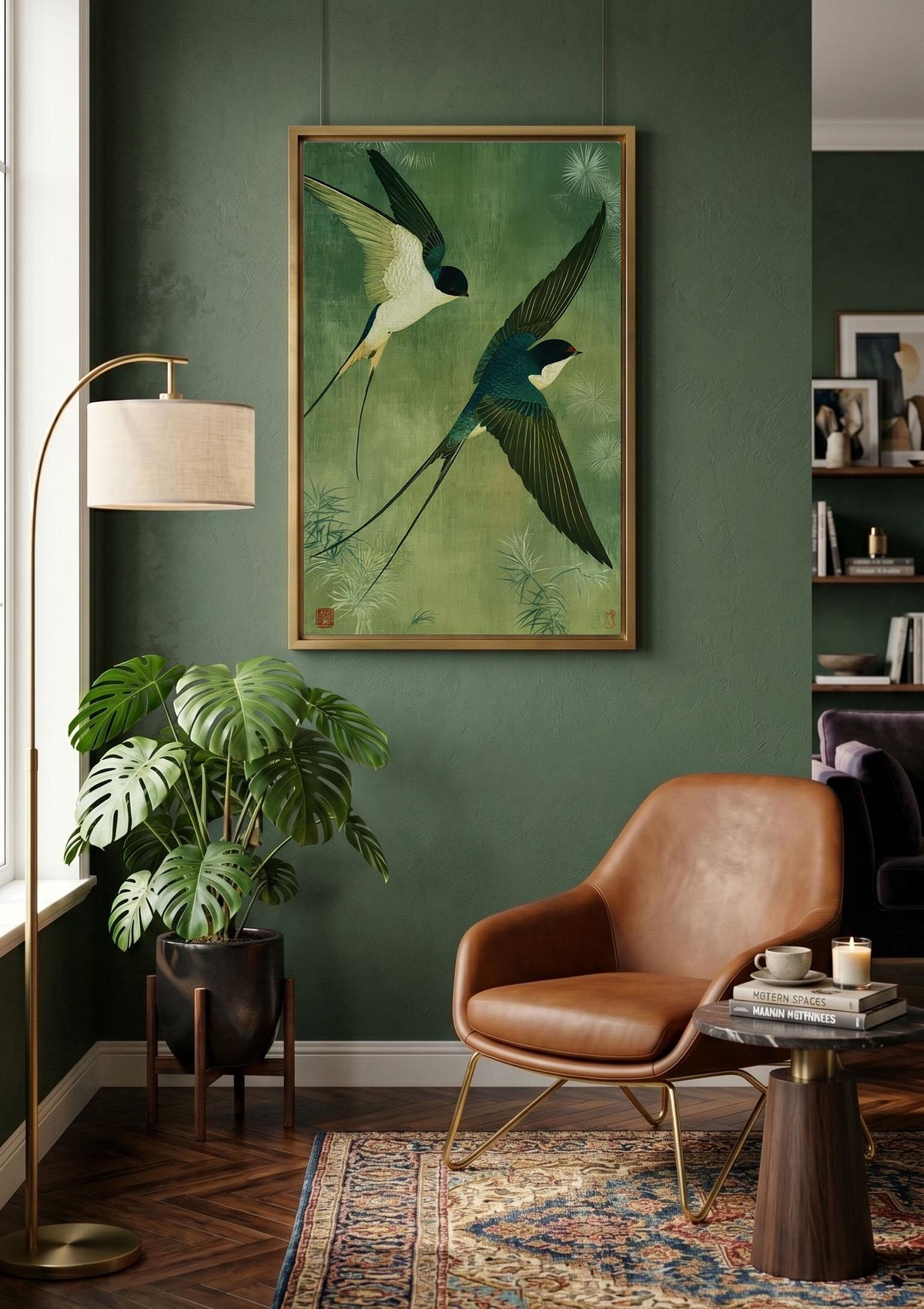 Japanese Swallow Art, Kacho-ga Art