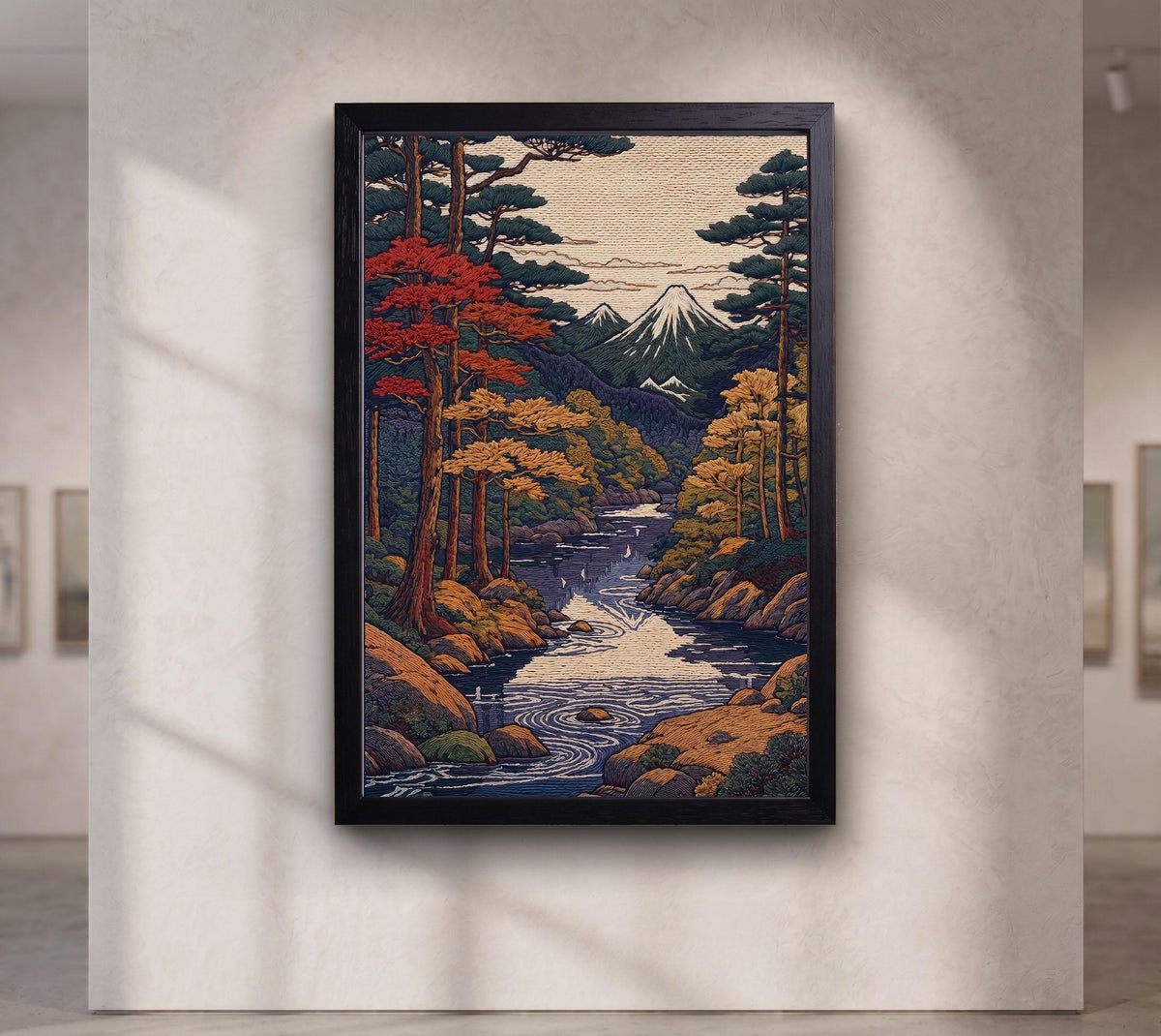 Vintage Japanese Shin Hanga Landscape Art Print, Retro Scenic Wall Art