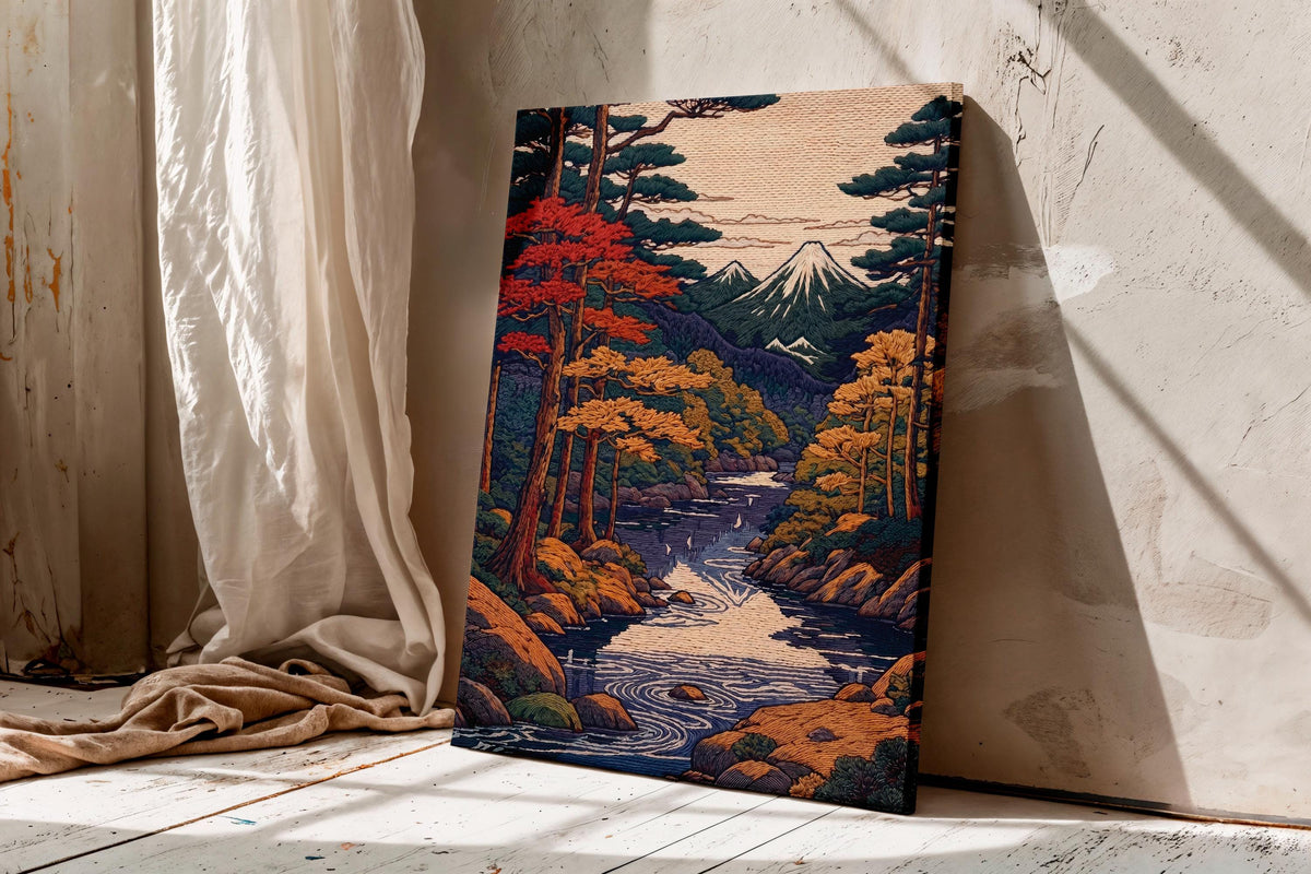 Vintage Japanese Shin Hanga Landscape Art Print, Retro Scenic Wall Art