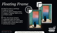 Black Cat Canvas Art, Mediterranean Sea View Painting