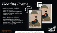 Abstract Woman on Sofa Painting,Modern Figurative Impressionist Print