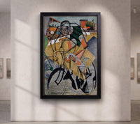 Jean Metzinger At the Cycle-Race Track Canvas, Cubist Cycling Wall Art