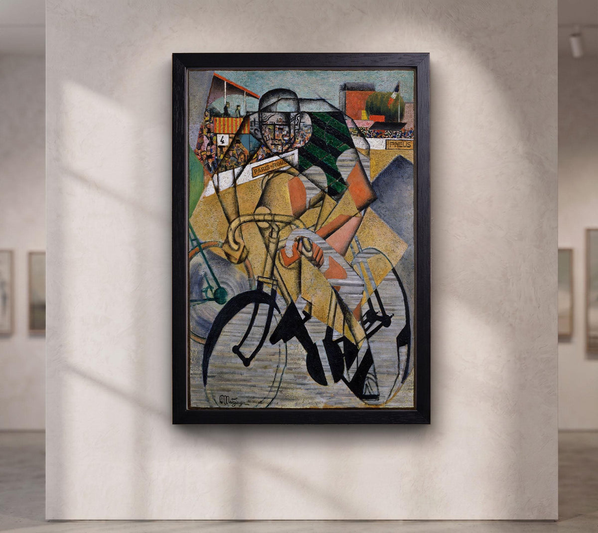 Jean Metzinger At the Cycle-Race Track Canvas, Cubist Cycling Wall Art
