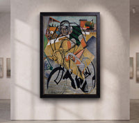 Jean Metzinger At the Cycle-Race Track Canvas, Cubist Cycling Wall Art