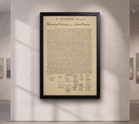 Declaration of Independence Canvas Print, United States Historical Document Wall Art