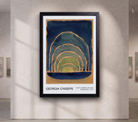 Georgia O'Keeffe Exhibition Poster, Light Coming on the Plains I 1917