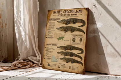 Native Crocodilians of the United States | Vintage