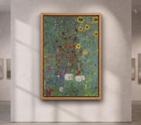 Gustav Klimt Farm Garden with Sunflowers